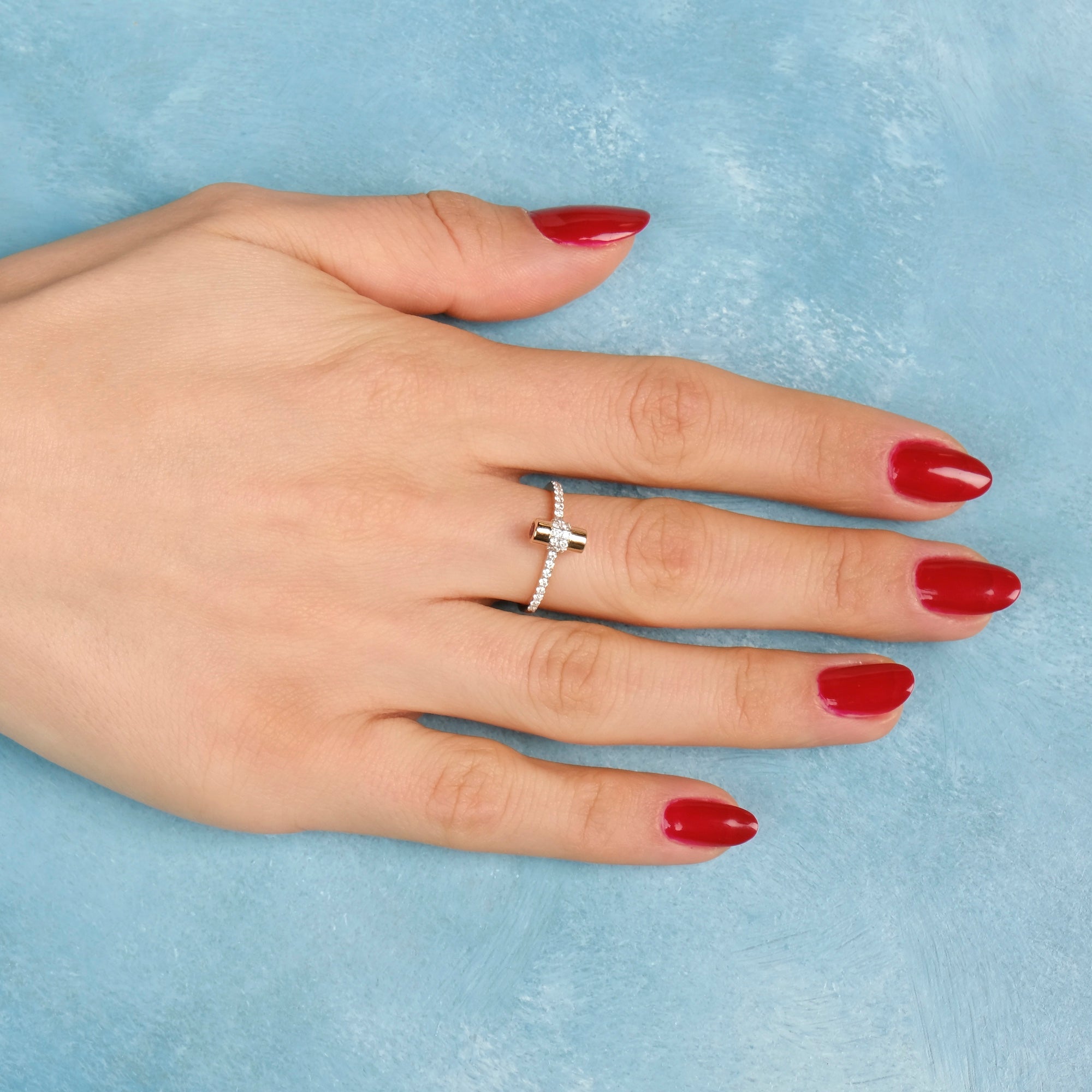 14K Gold Ruby and Diamond Ring