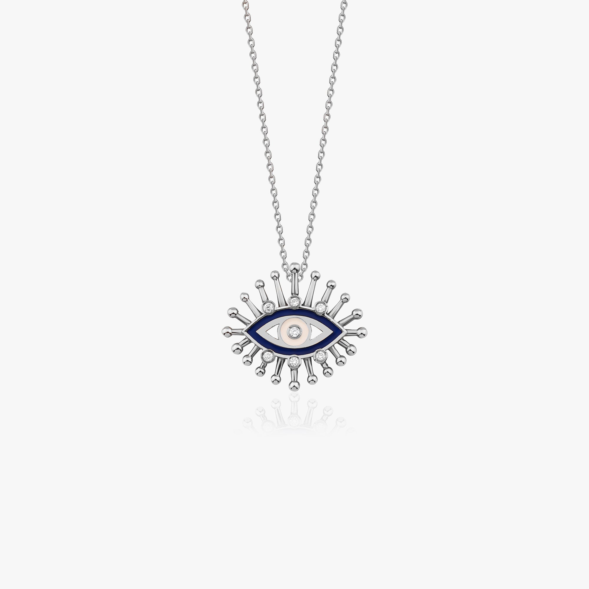 Diamond Dimension Eye Necklace in 14K Gold