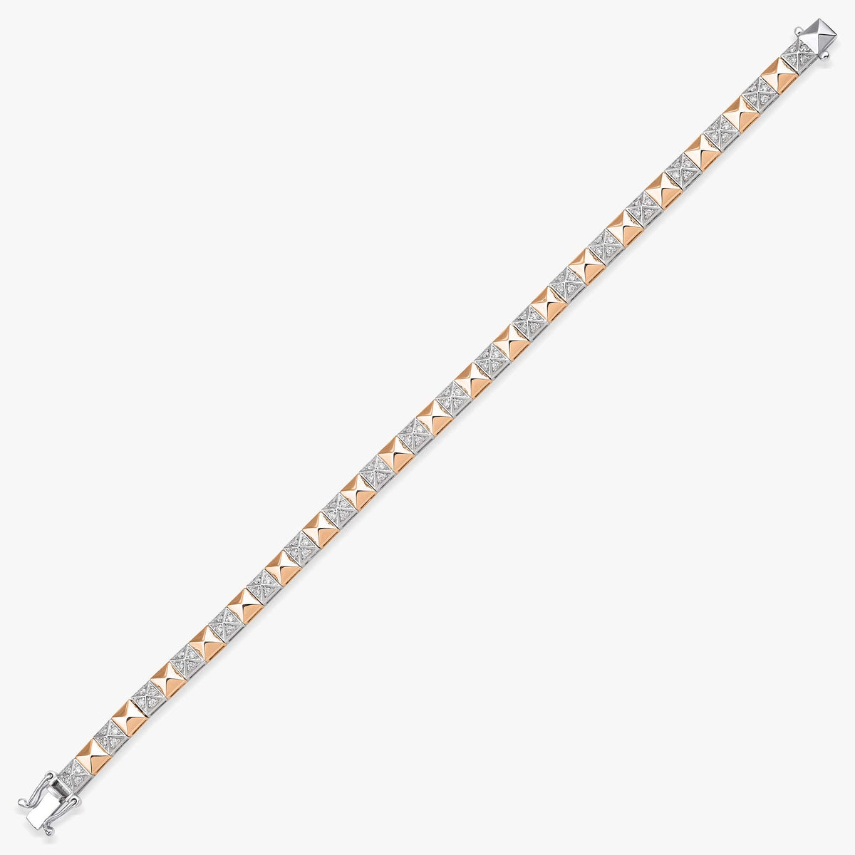 Diamond Spike Tennis Bracelet in 14K Gold