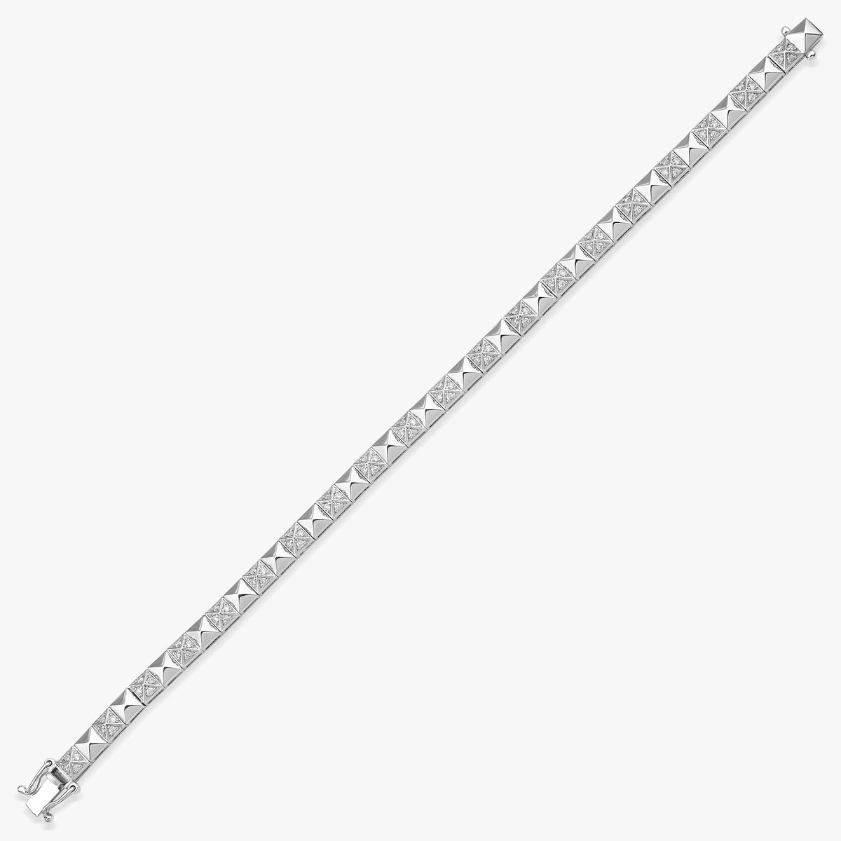Diamond Spike Tennis Bracelet in 14K Gold
