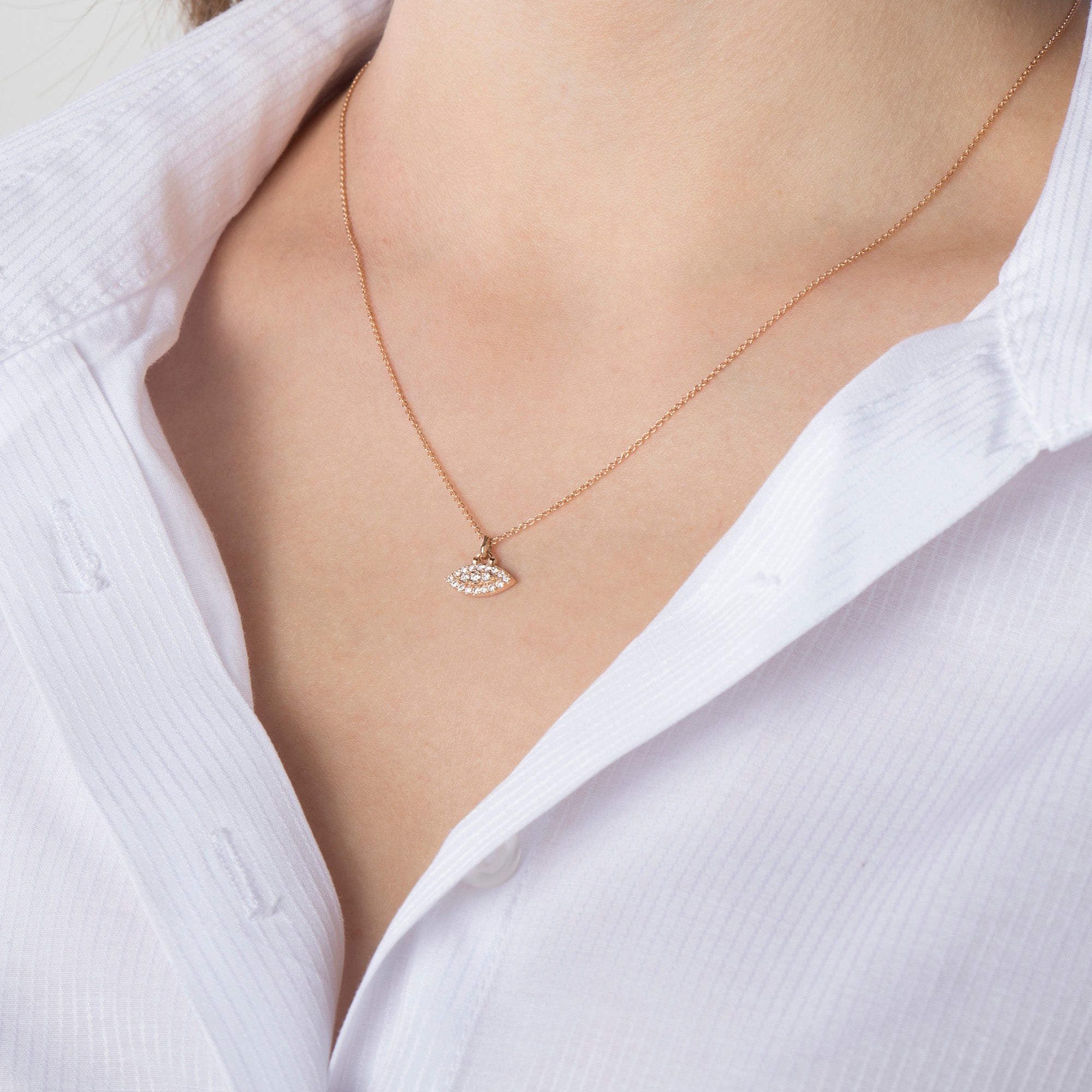 Mini Diamond Energy Necklace in 14K Gold