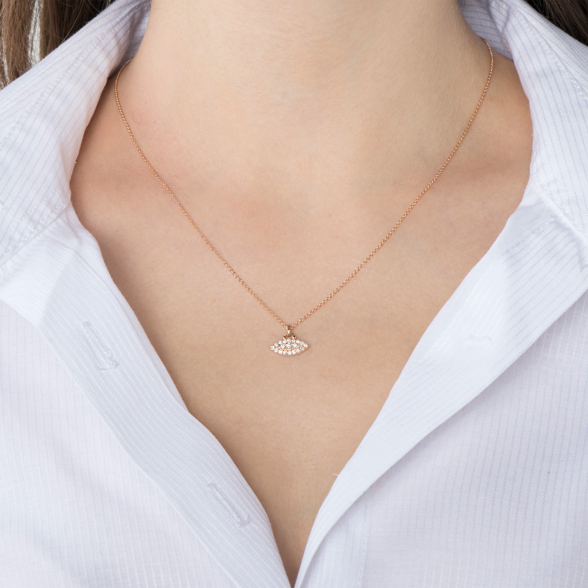 Mini Diamond Energy Necklace in 14K Gold