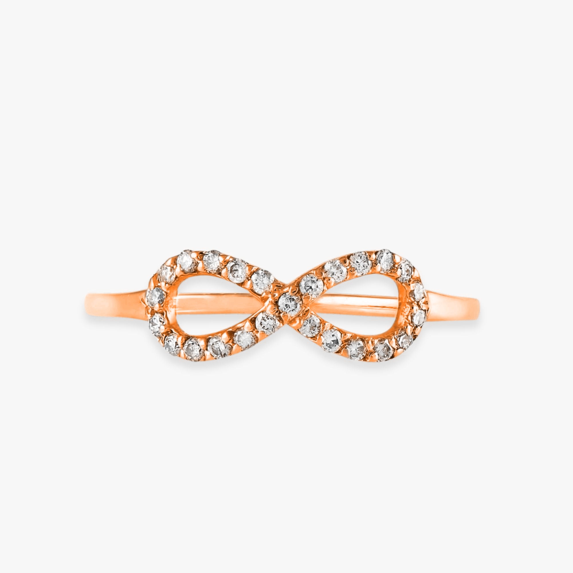 Diamond Infinity Ring in 18K Gold