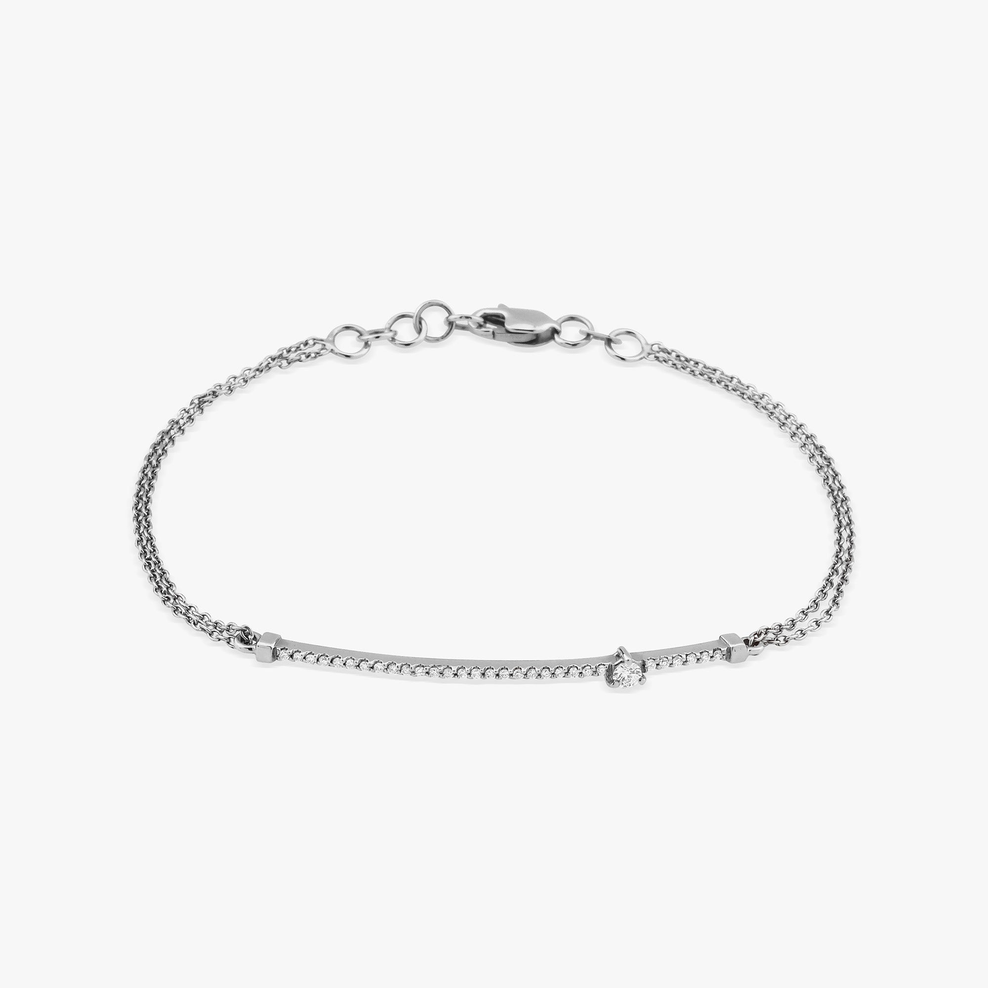Diamond Bar Bracelet in 14K Gold