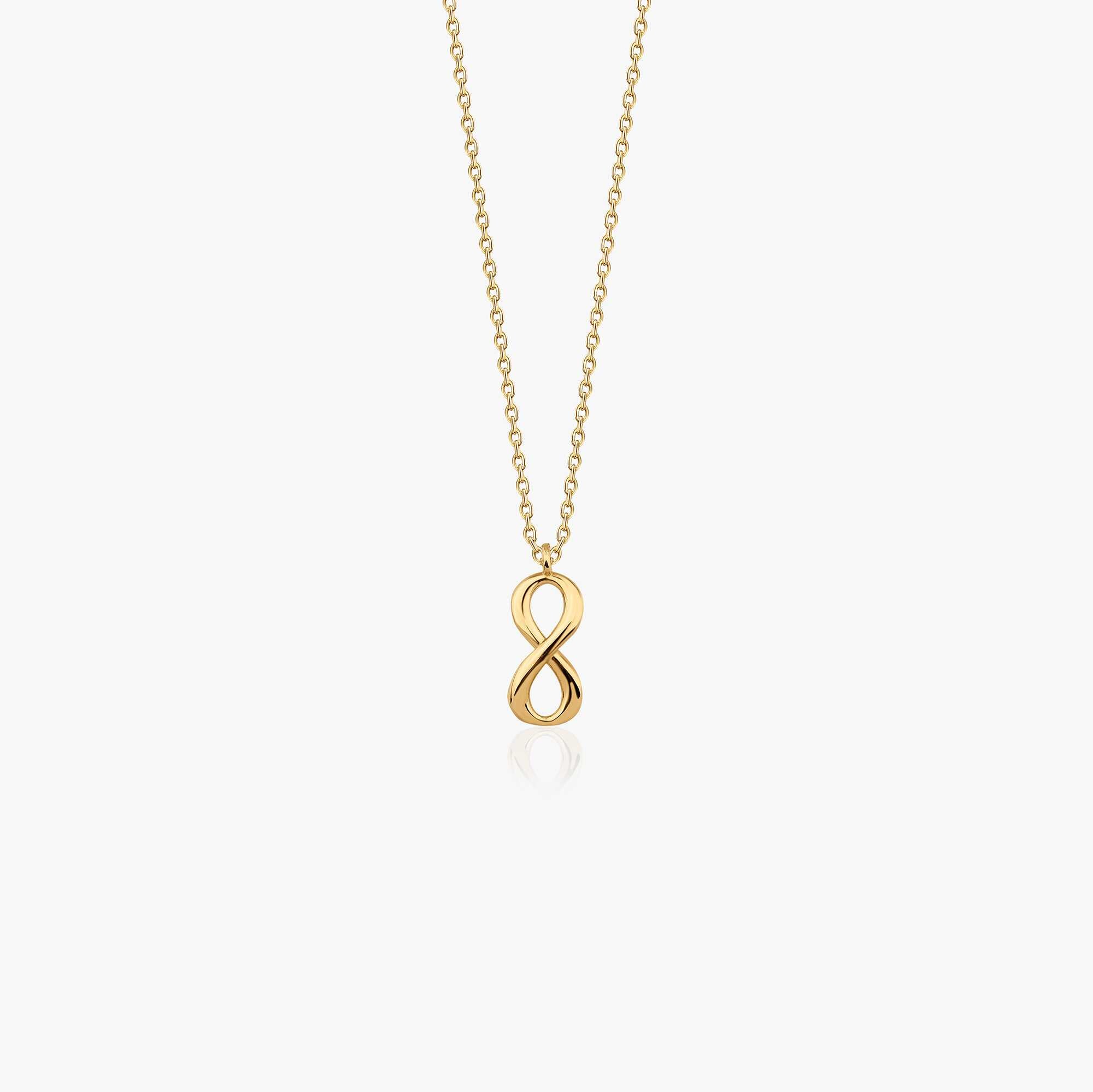 Mini Infinity Necklace in 14K Gold
