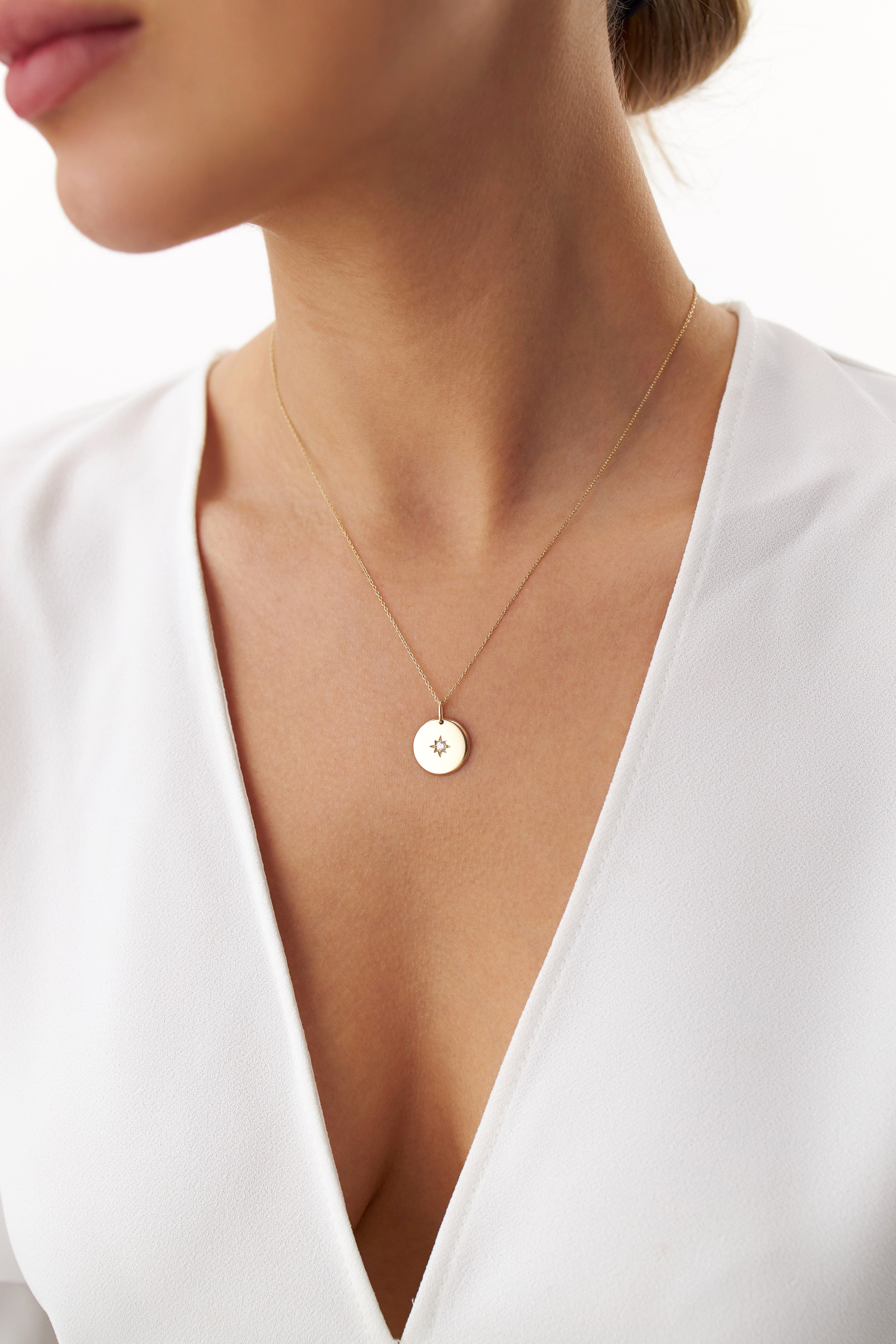 Diamond North Star Pendant Necklace