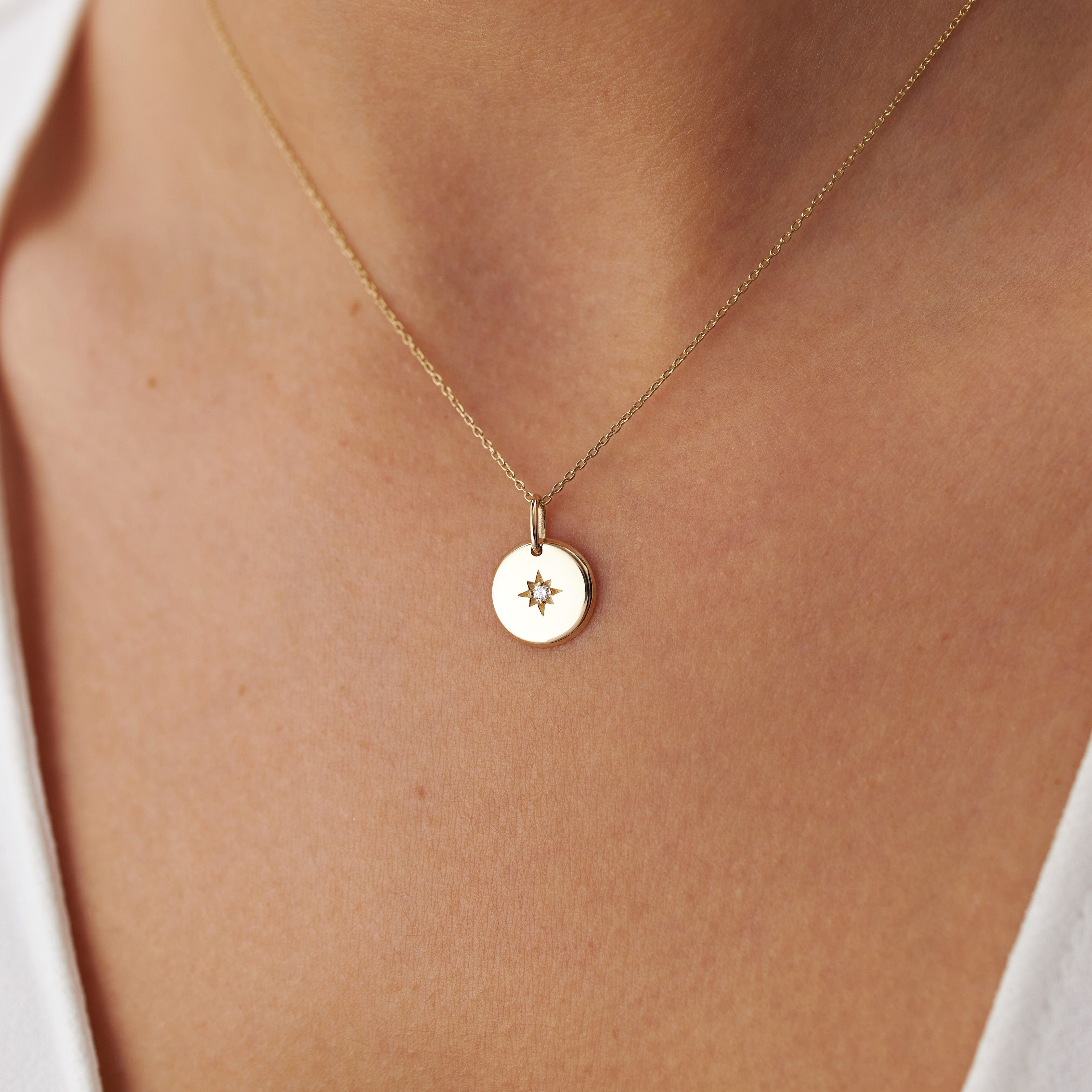 Diamond North Star Pendant Necklace