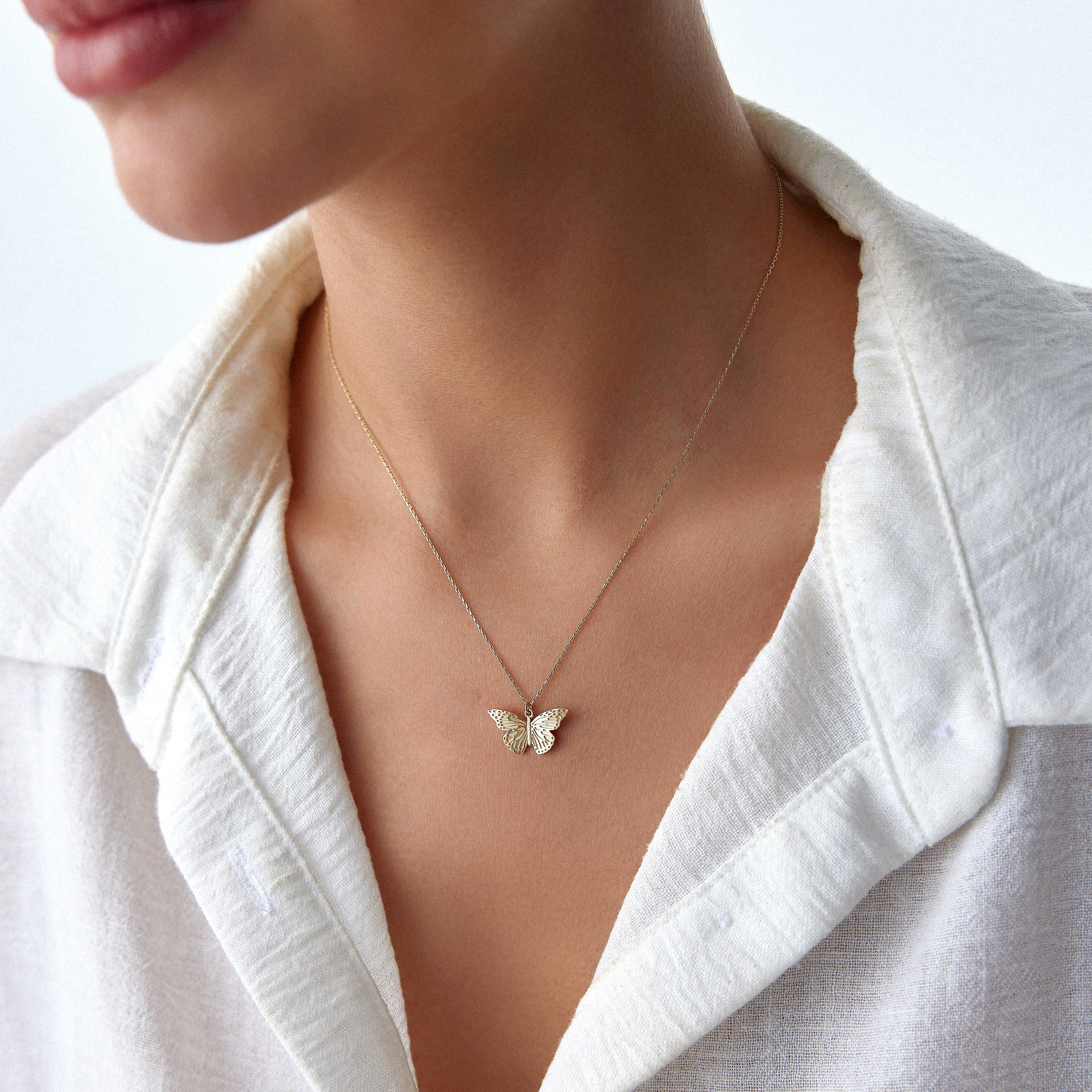 Golden Butterfly Necklace