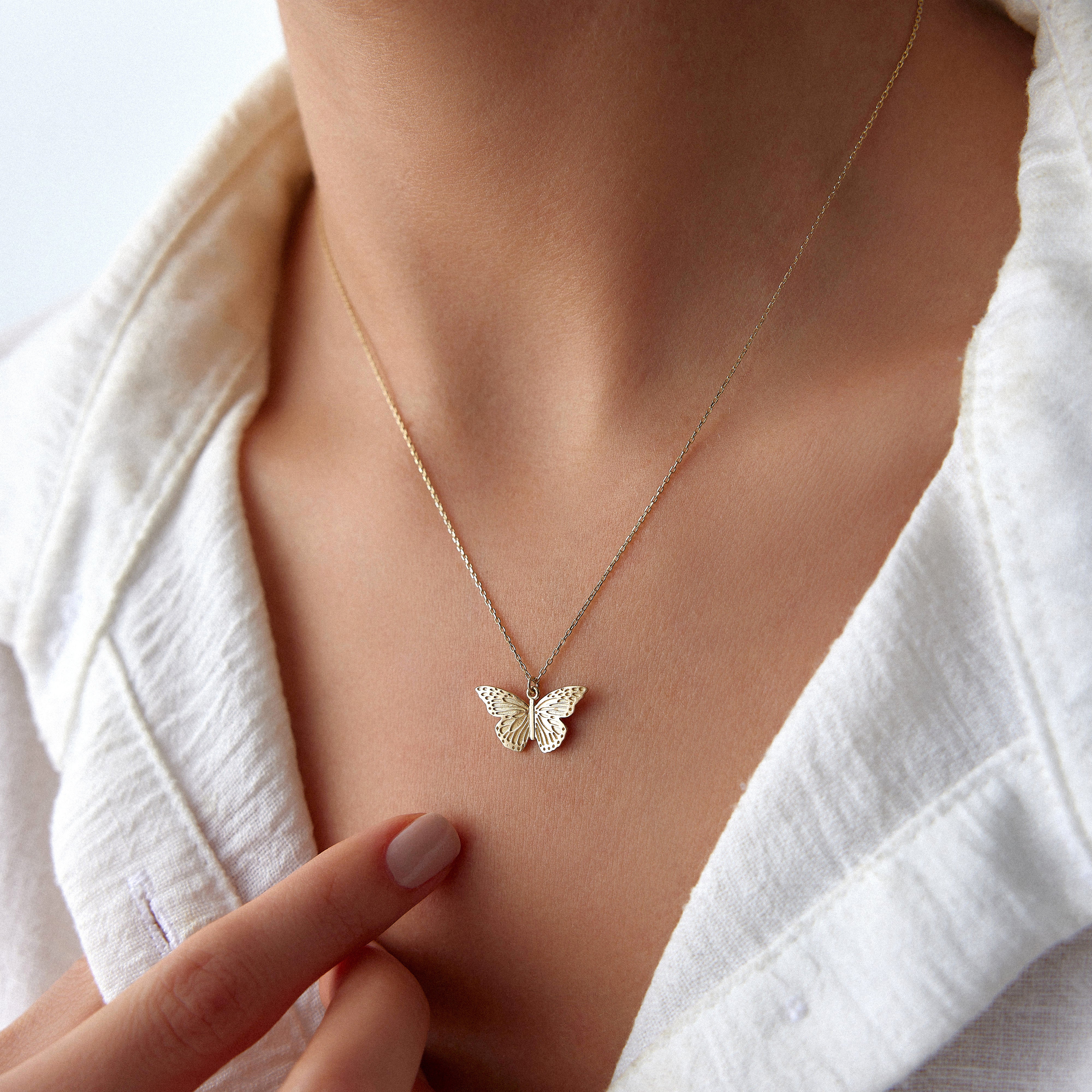 Golden Butterfly Necklace