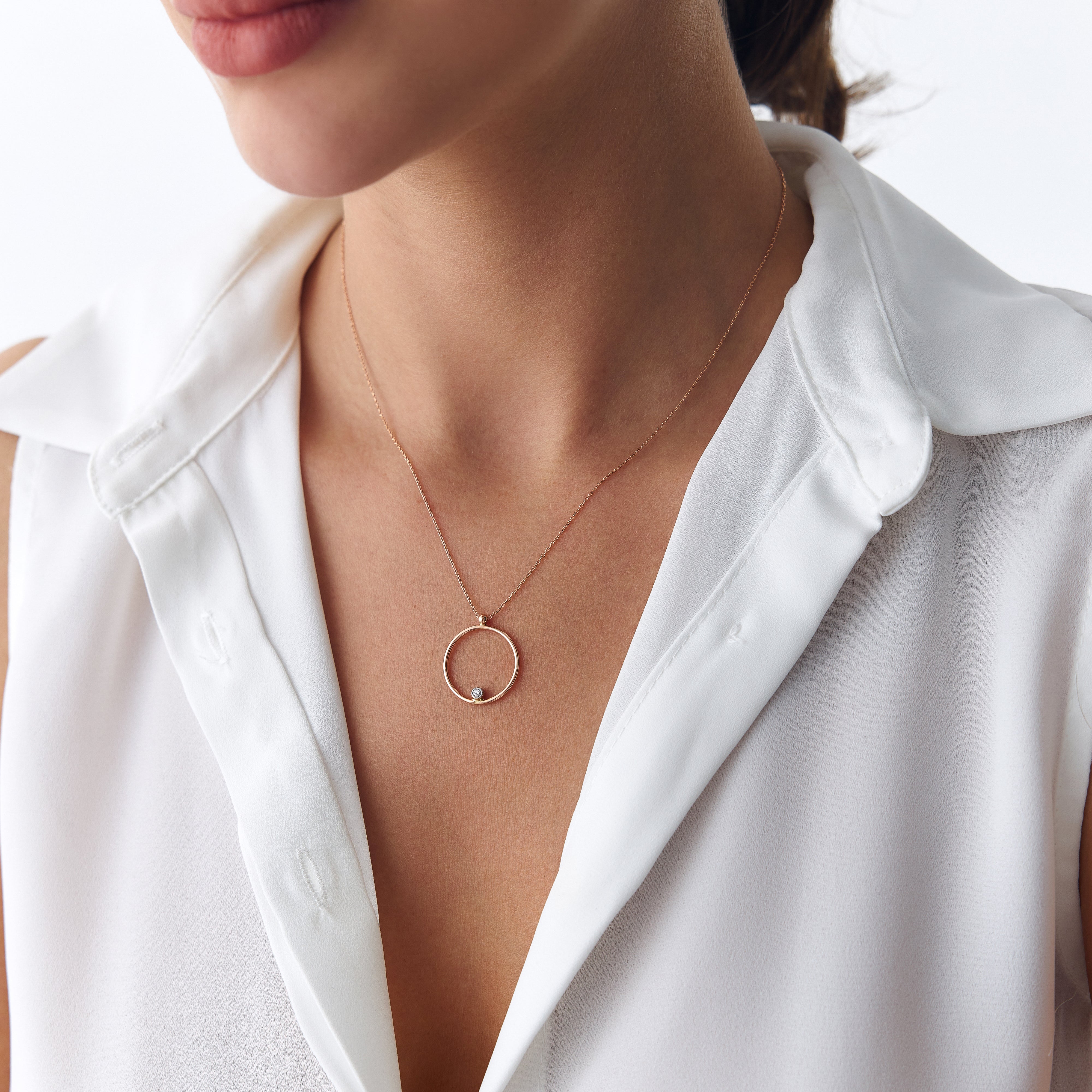 Open Circle Necklace