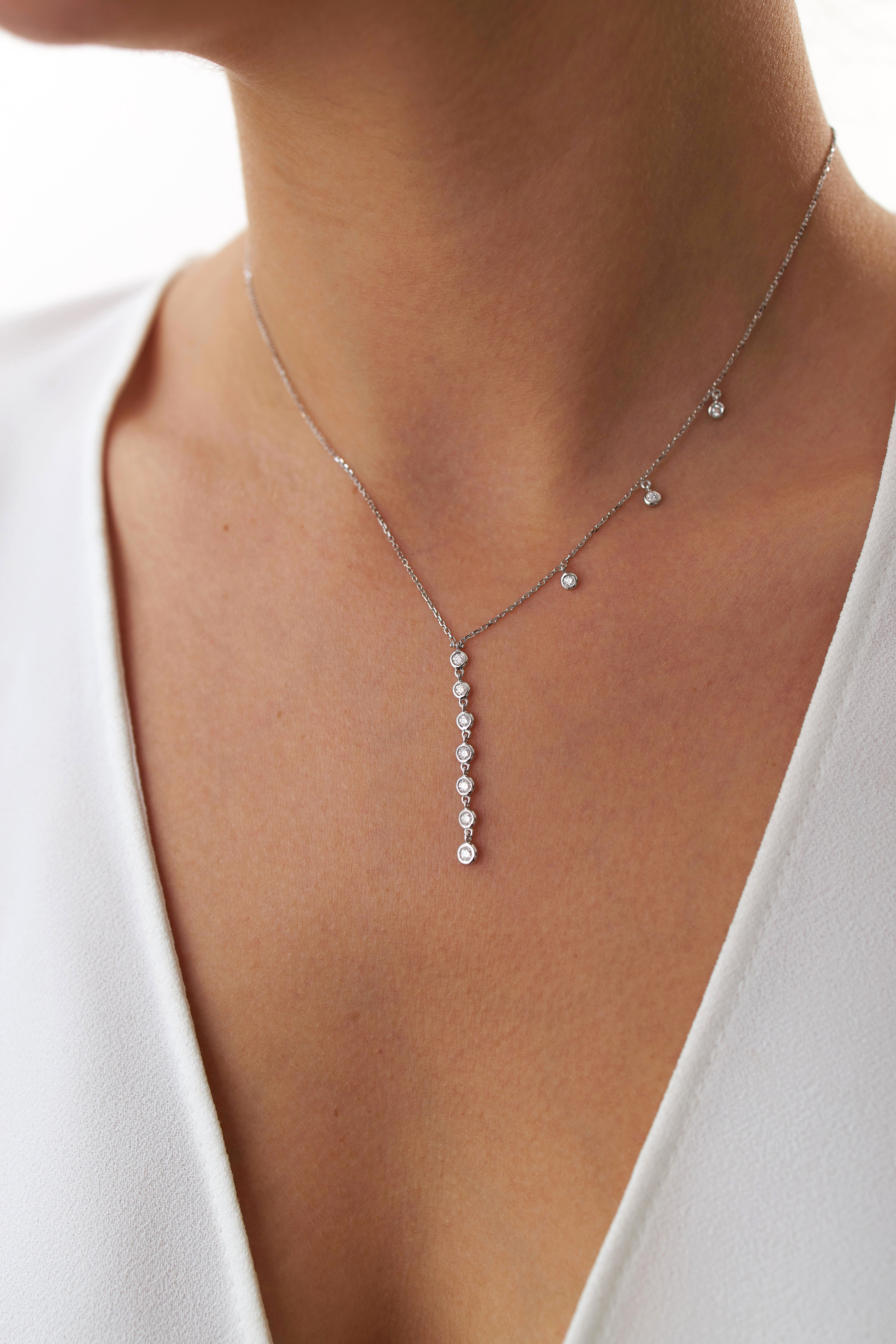 Diamond Lariat Necklace