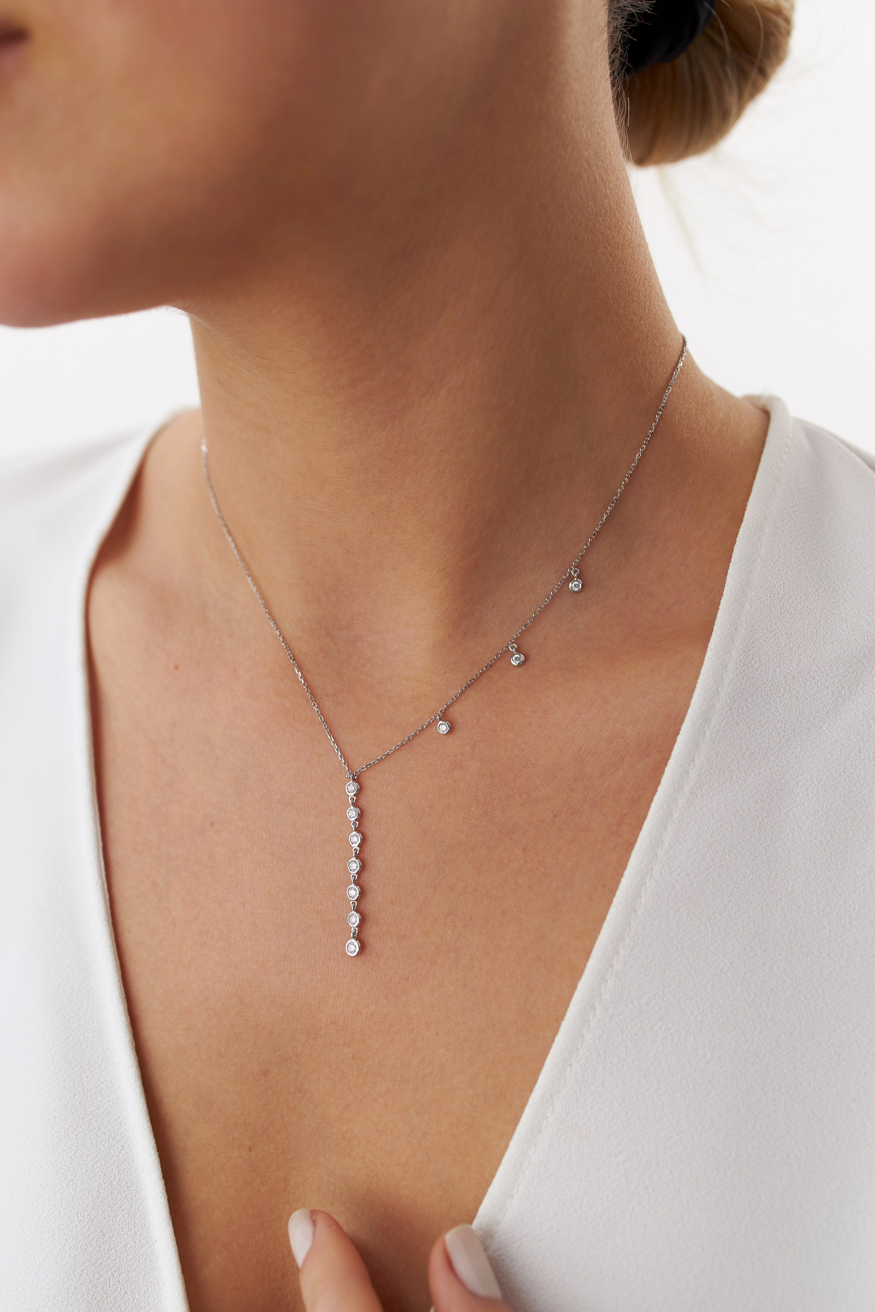 Diamond Lariat Necklace