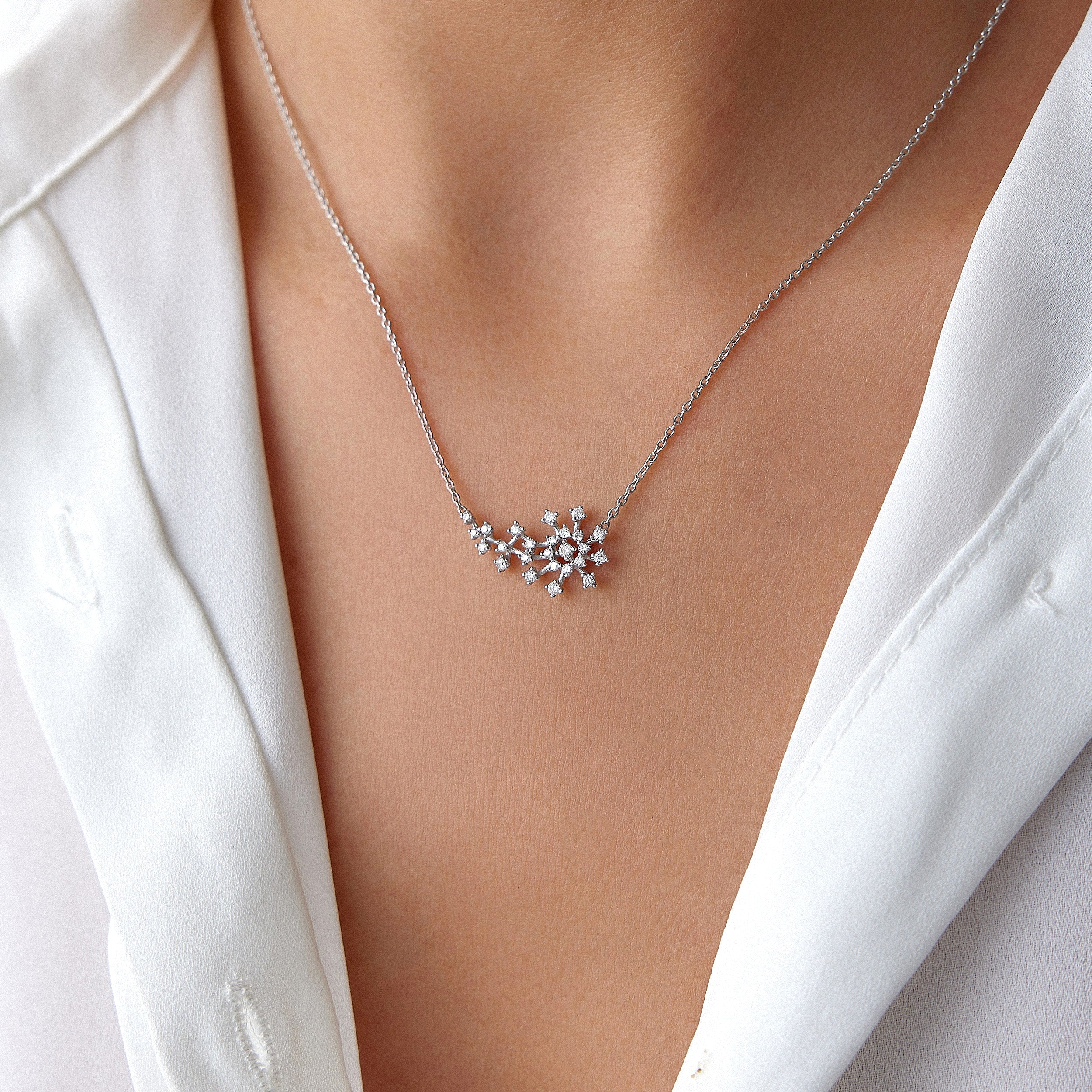 Diamond Comet Necklace