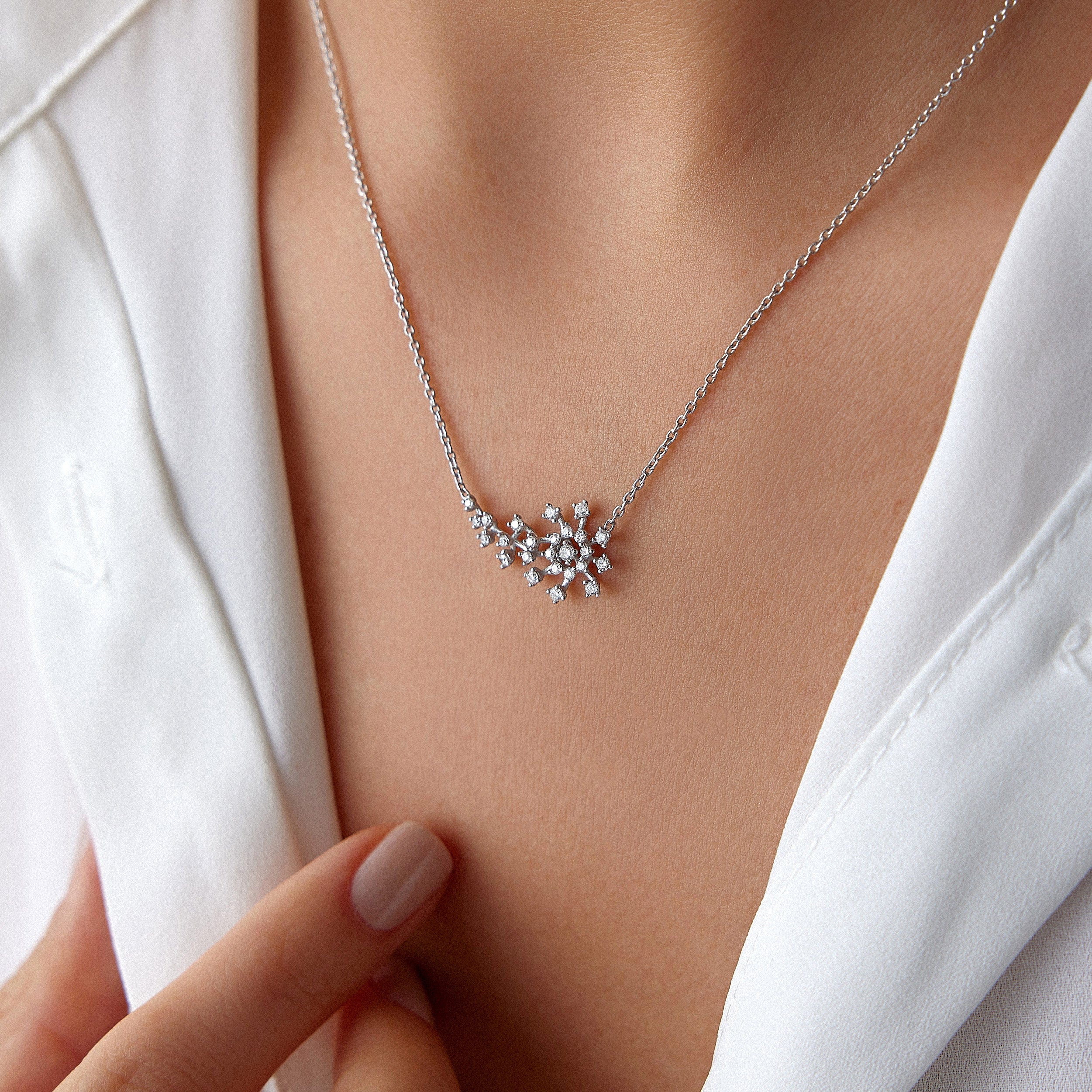 Diamond Comet Necklace
