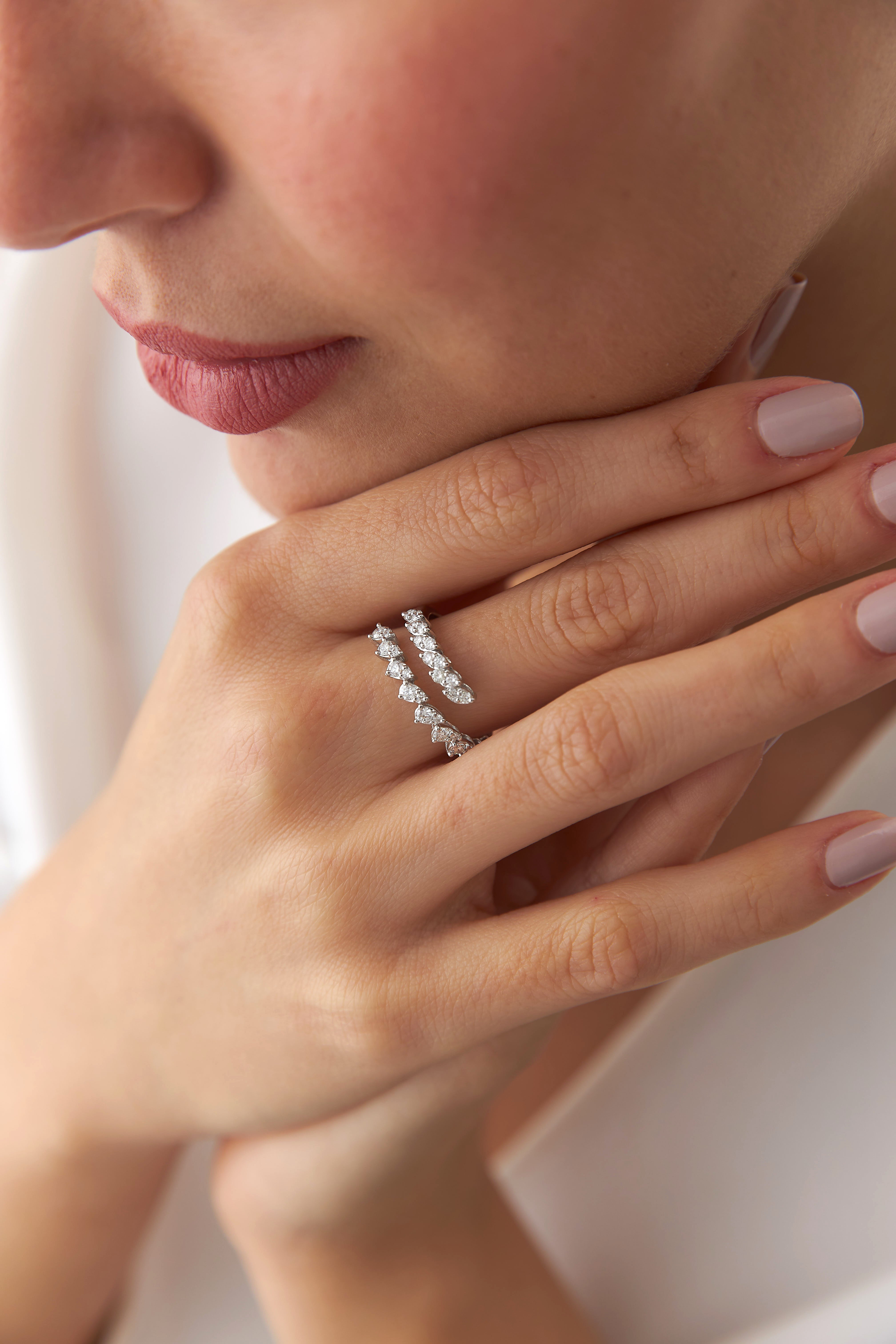 Diamond Wrap Ring in 14K Gold