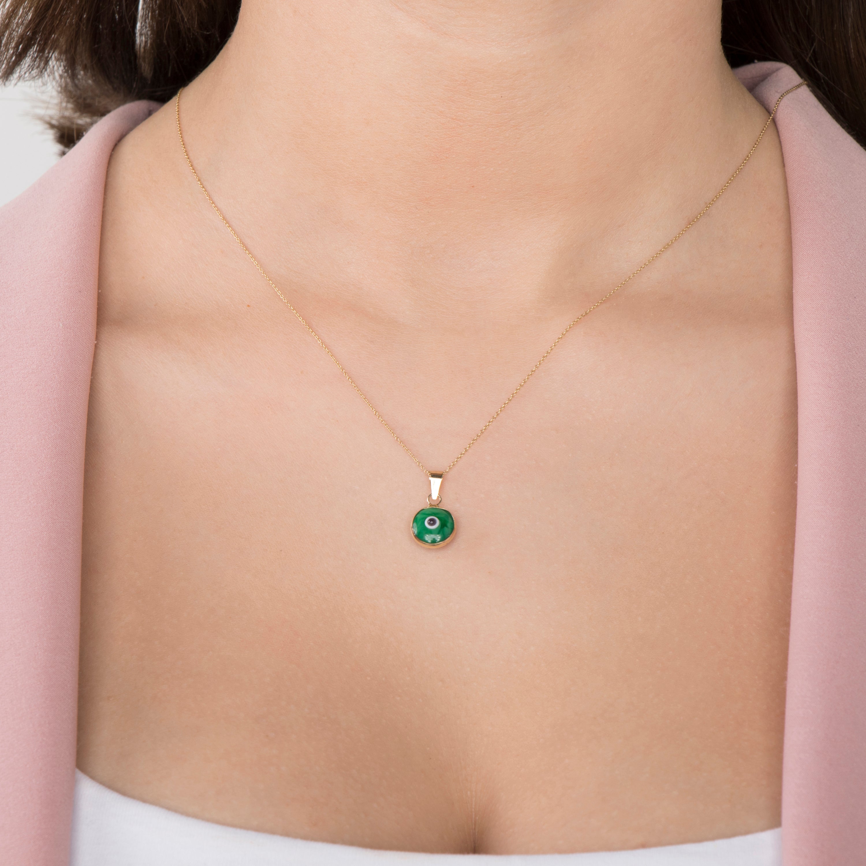 Green Evil Eye Charm