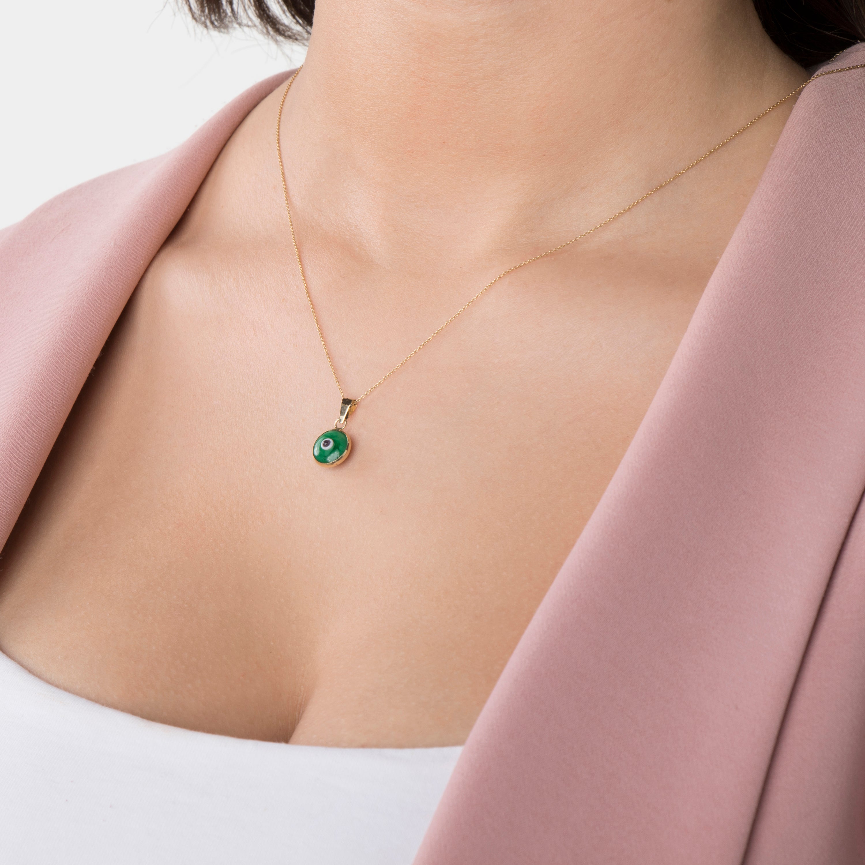 Green Evil Eye Charm