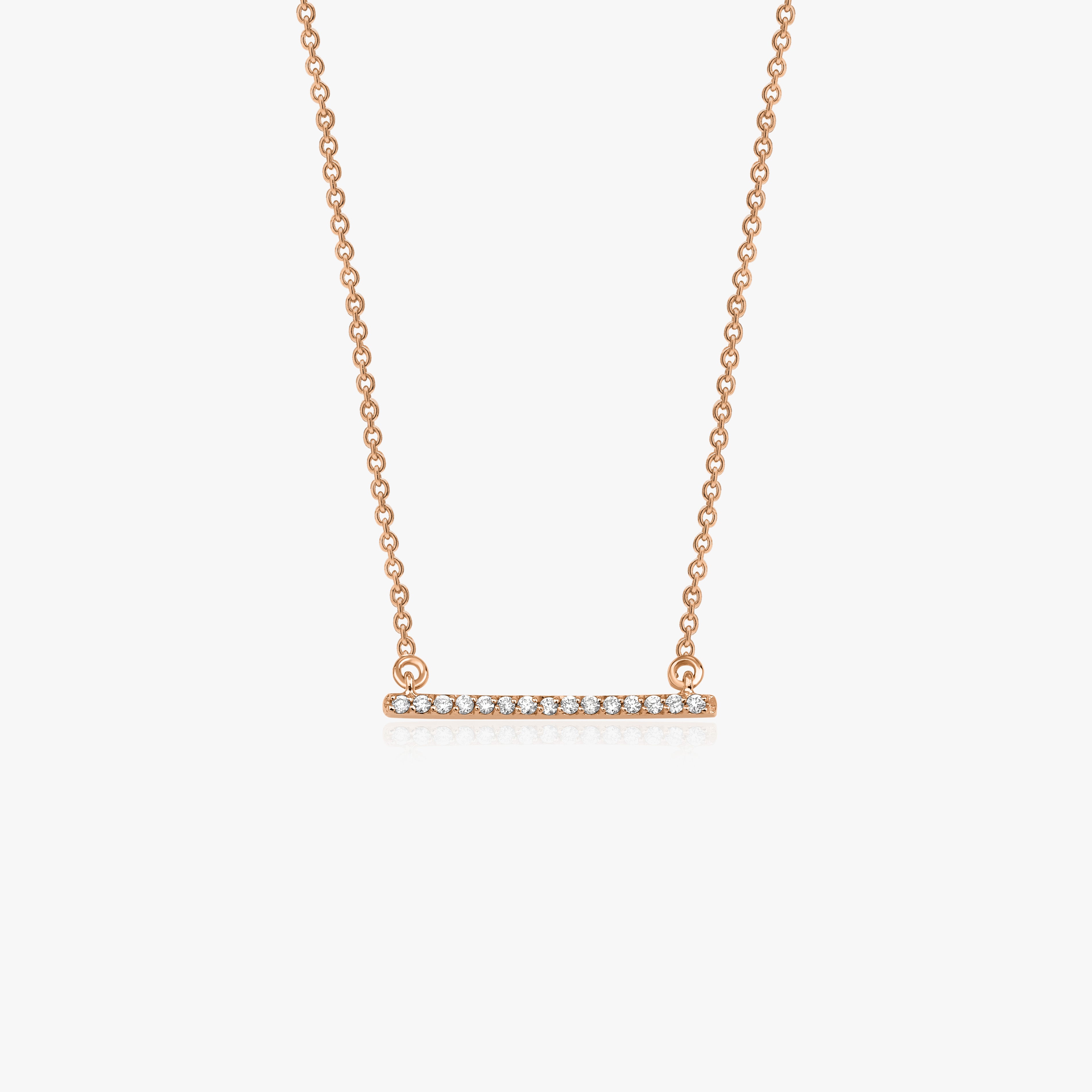 Horizontal Diamond Bar Necklace