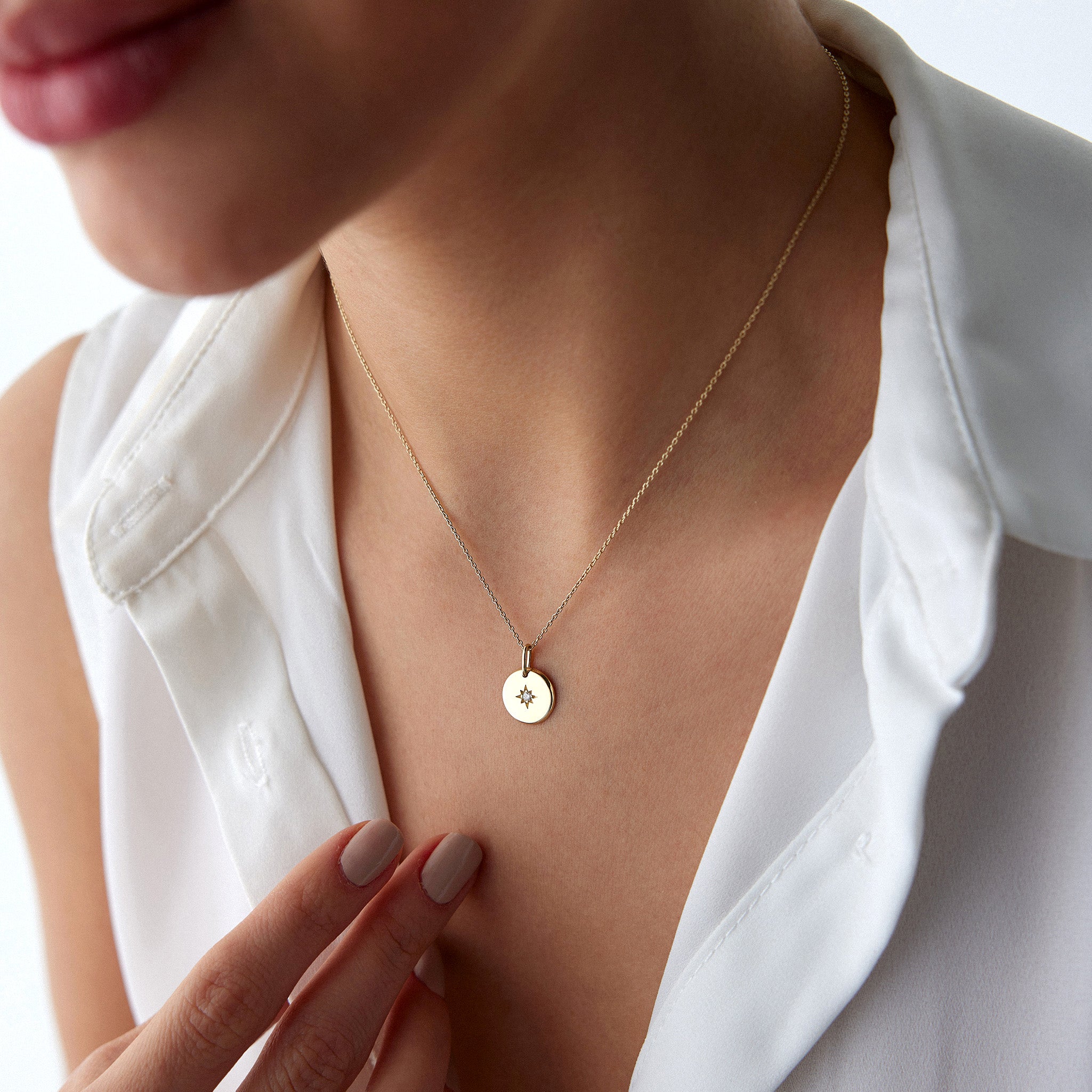 Diamond North Star Pendant Necklace