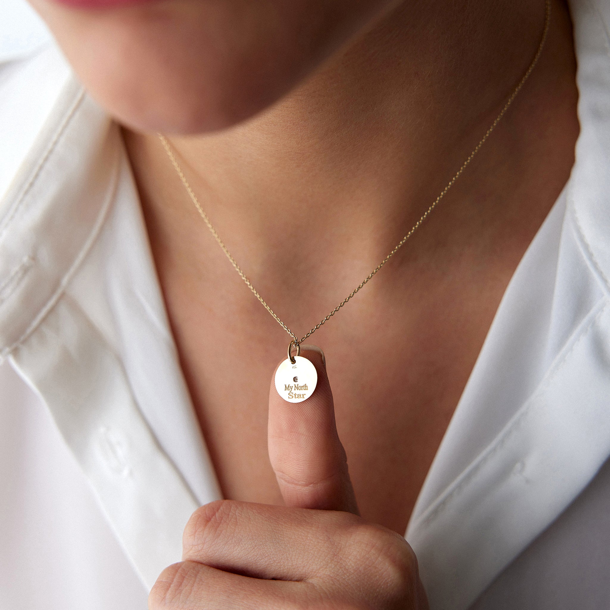 Diamond North Star Pendant Necklace