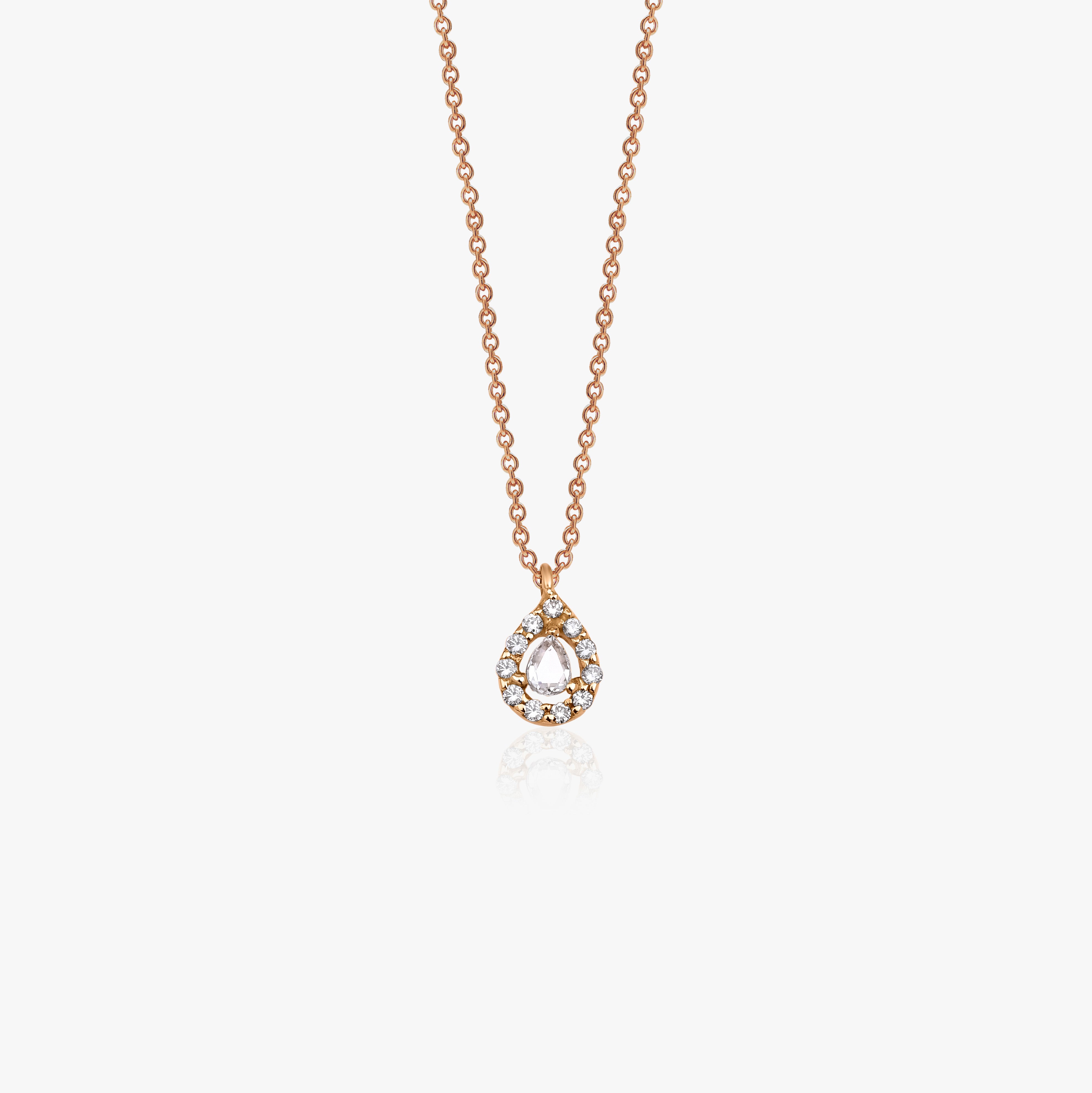 Rose Cut Diamond Necklace