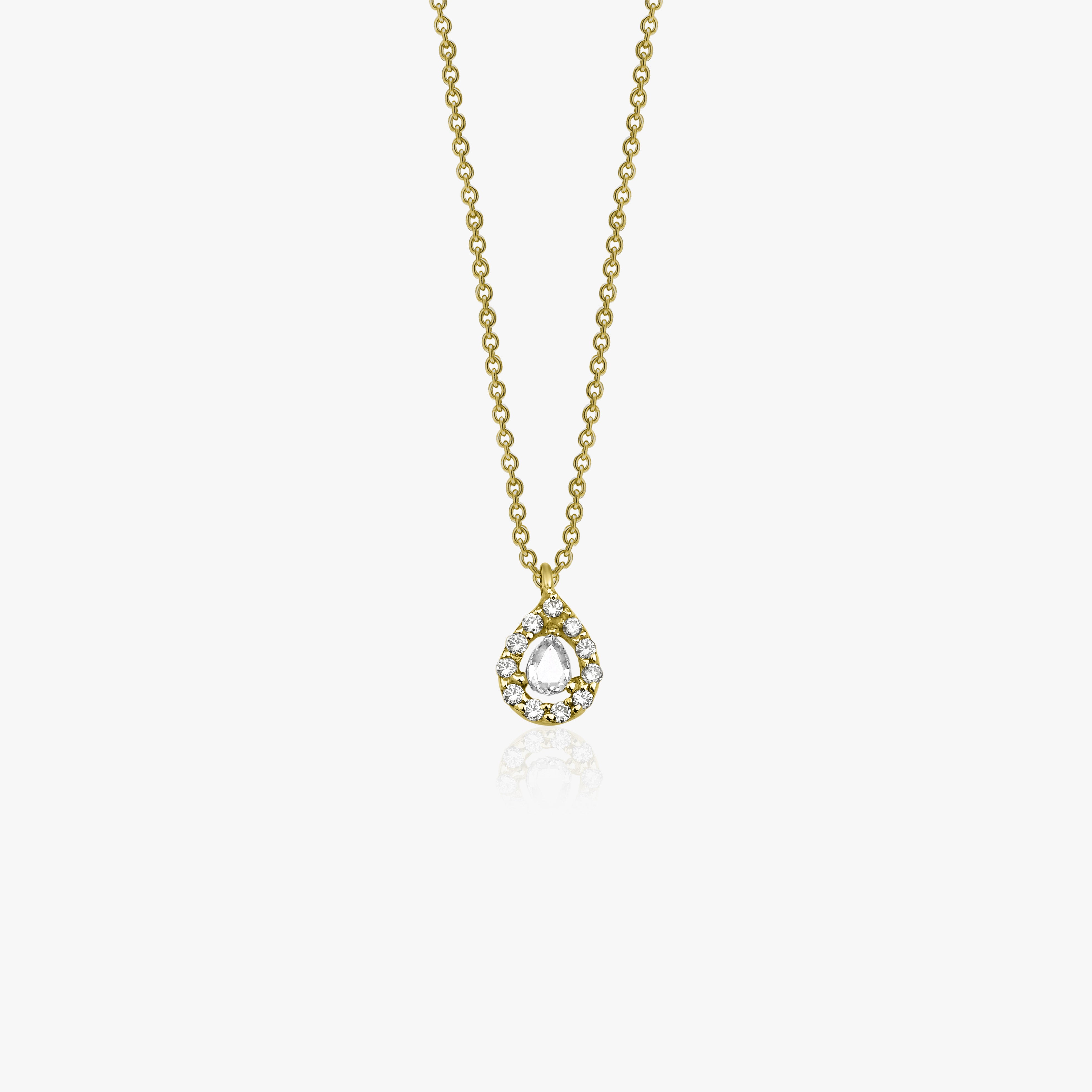 Rose Cut Diamond Necklace