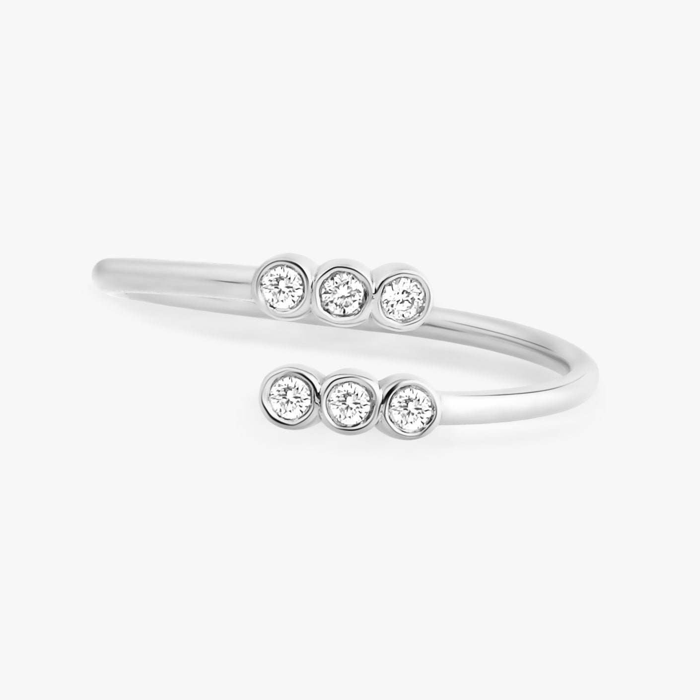 Mini Harmony Diamond Ring in 14K Gold