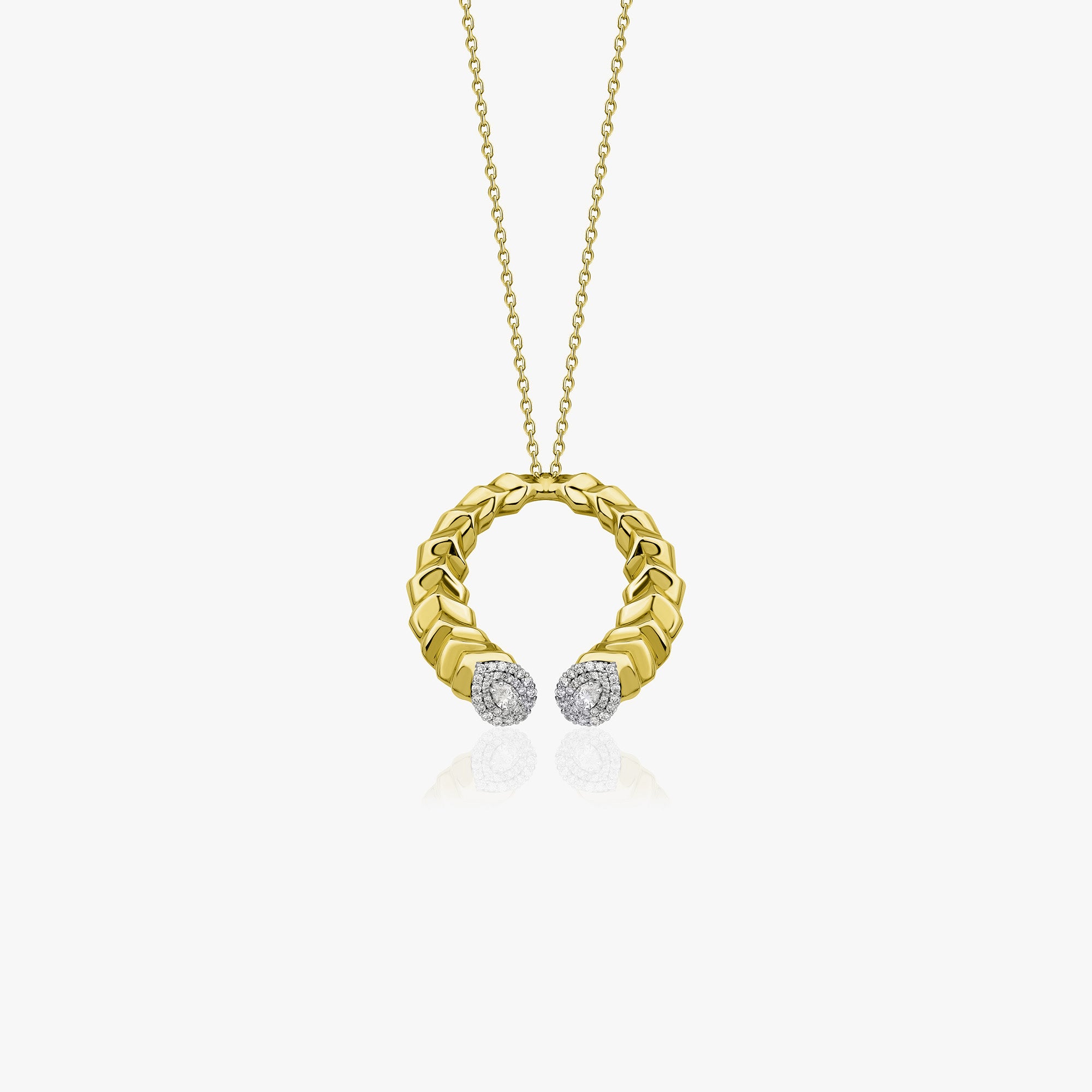 Diamond Eternal Harmony Necklace in 14K Gold