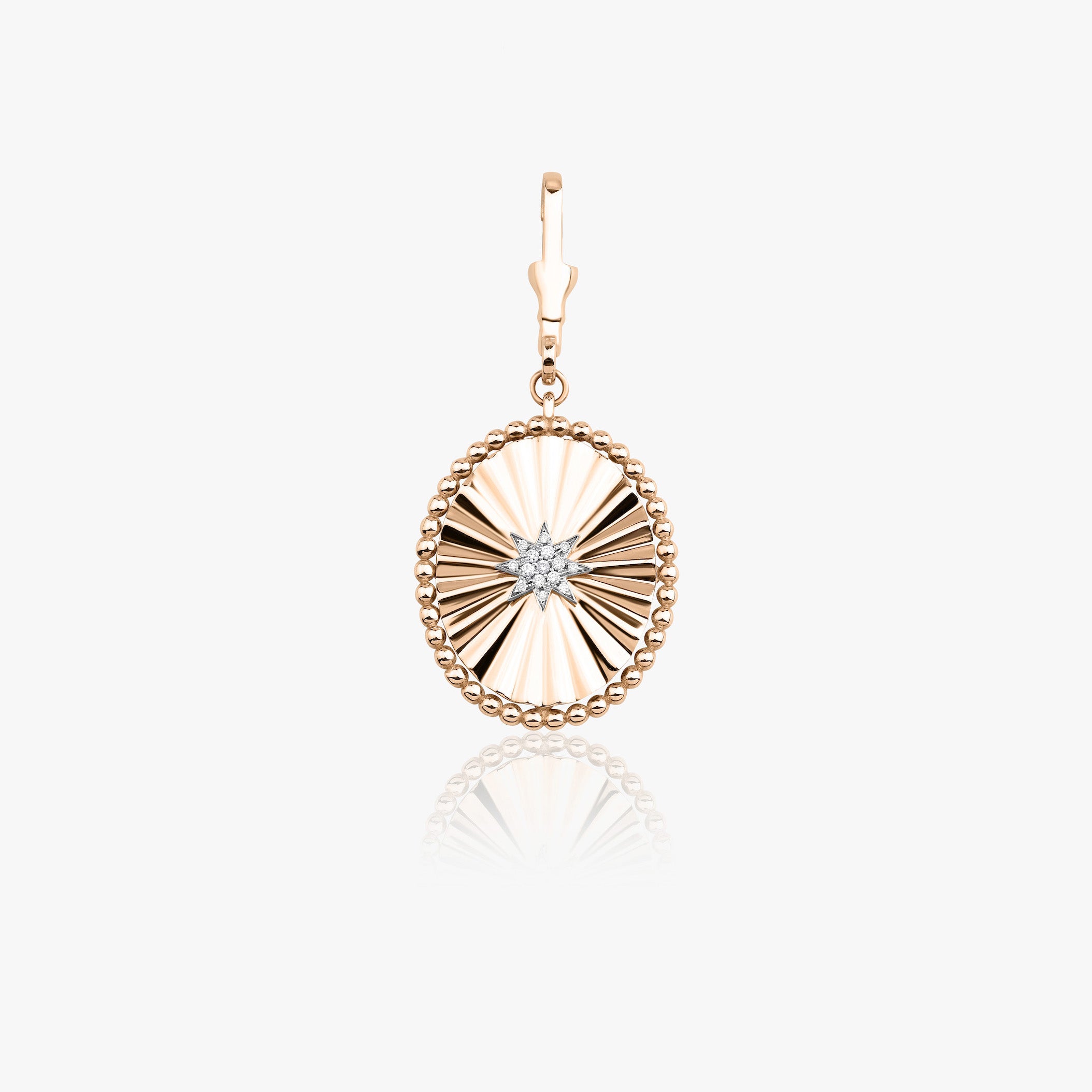 Diamond Starburst Medallion Pendant