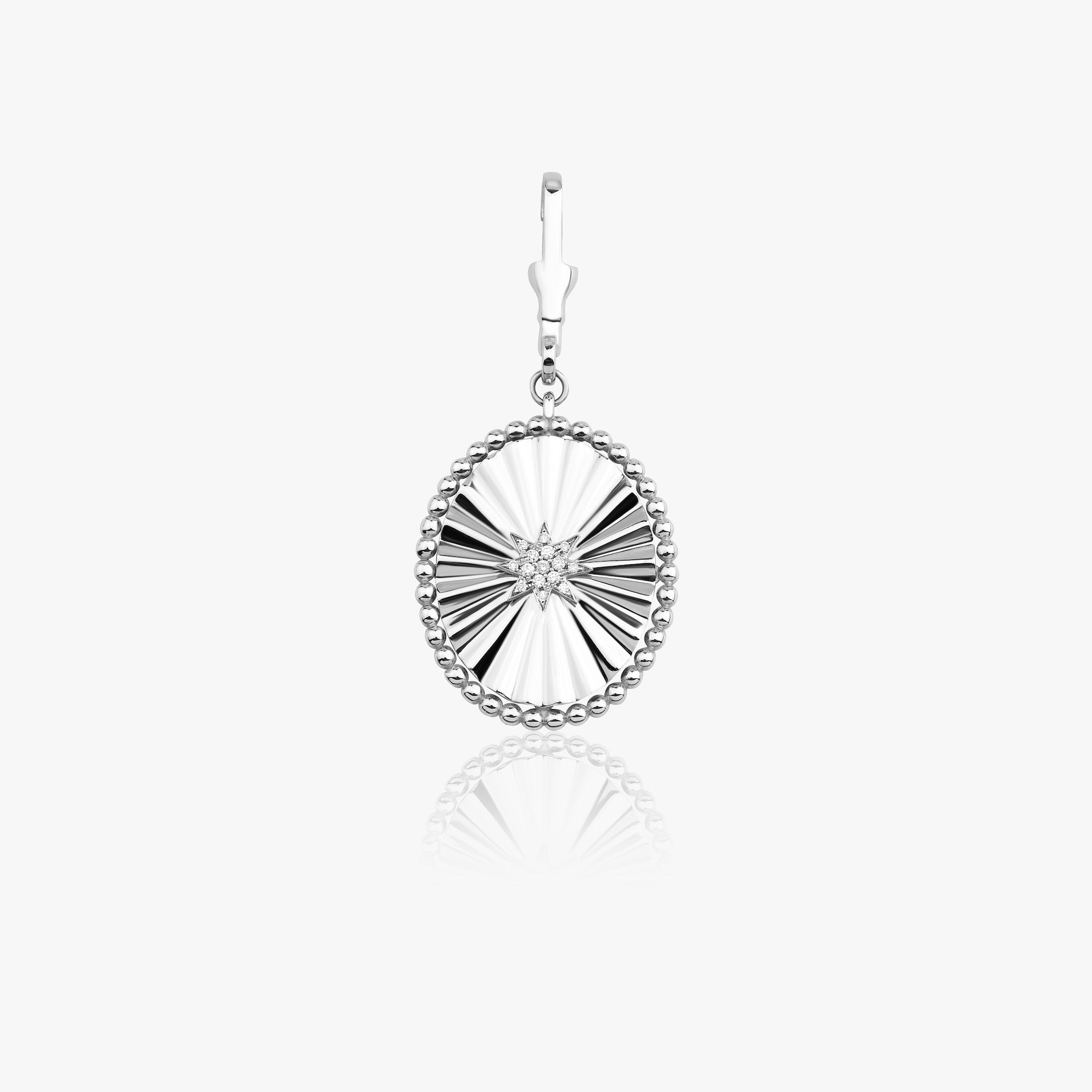 Diamond Starburst Medallion Pendant