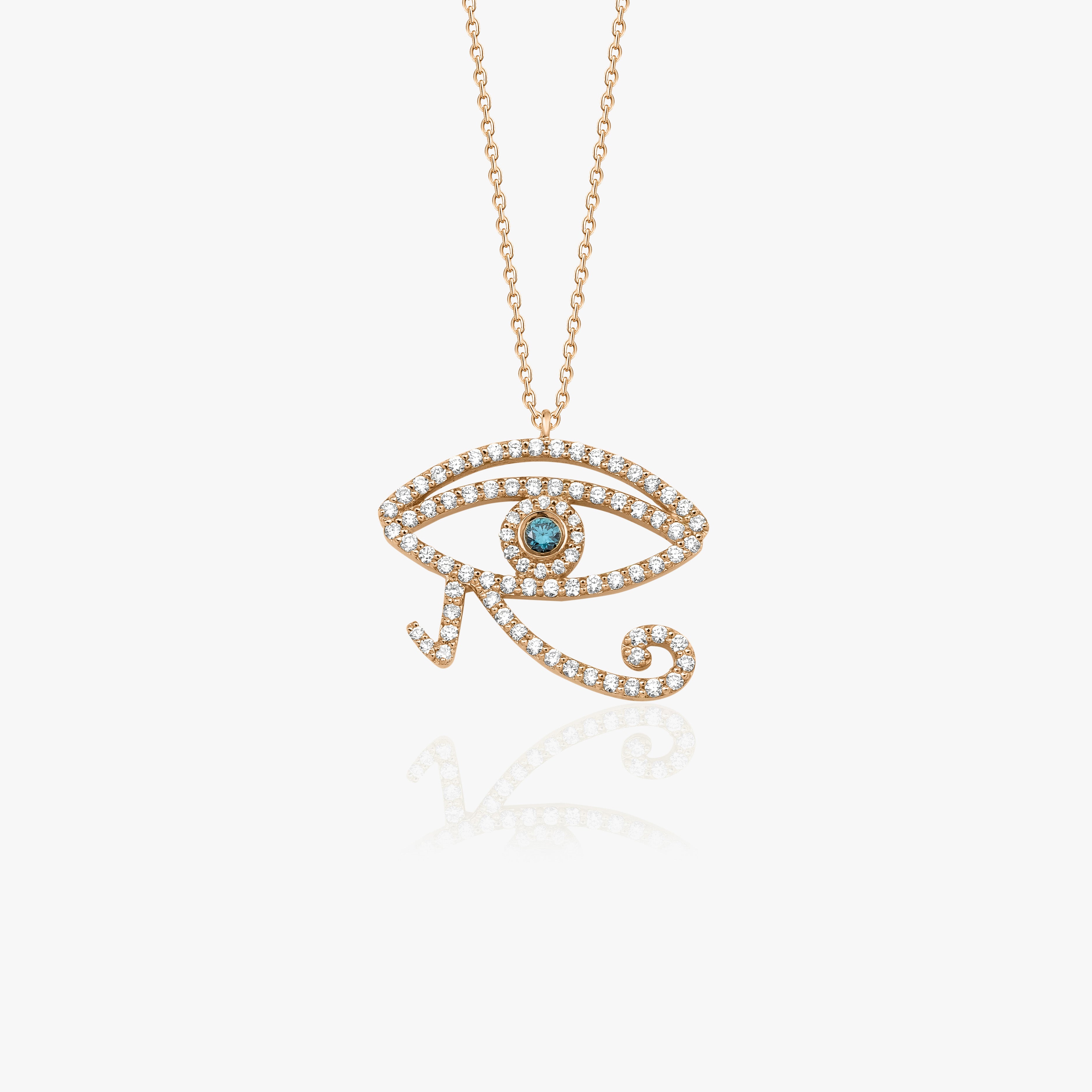 Diamond Eye Of Horus Necklace