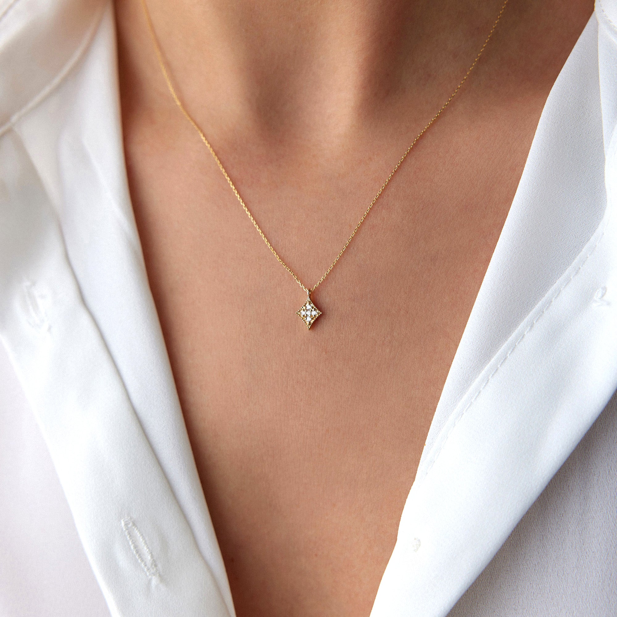 Tiny Diamond Necklace