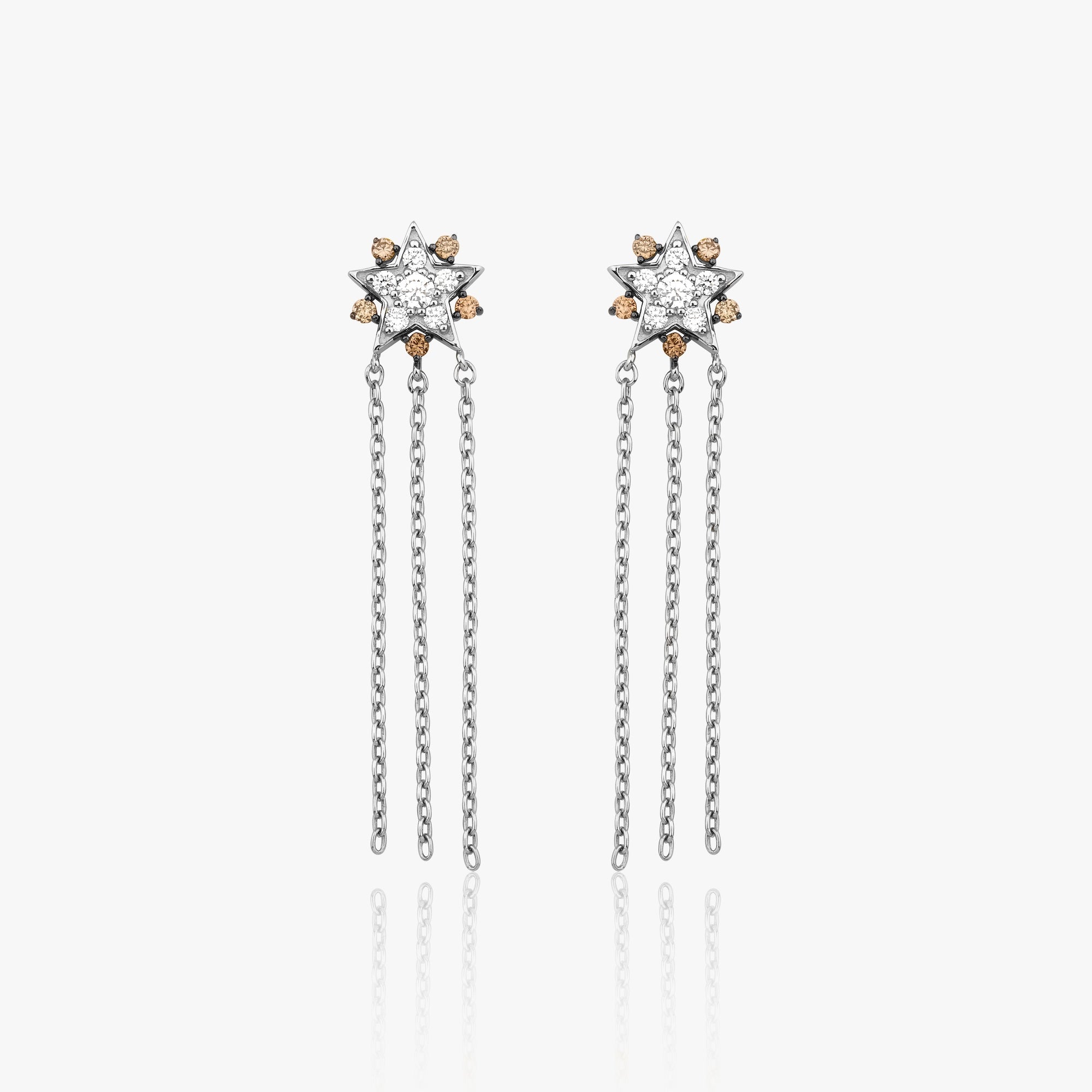 Eternal Star Diamond Stud Available in 14K and 18K Gold