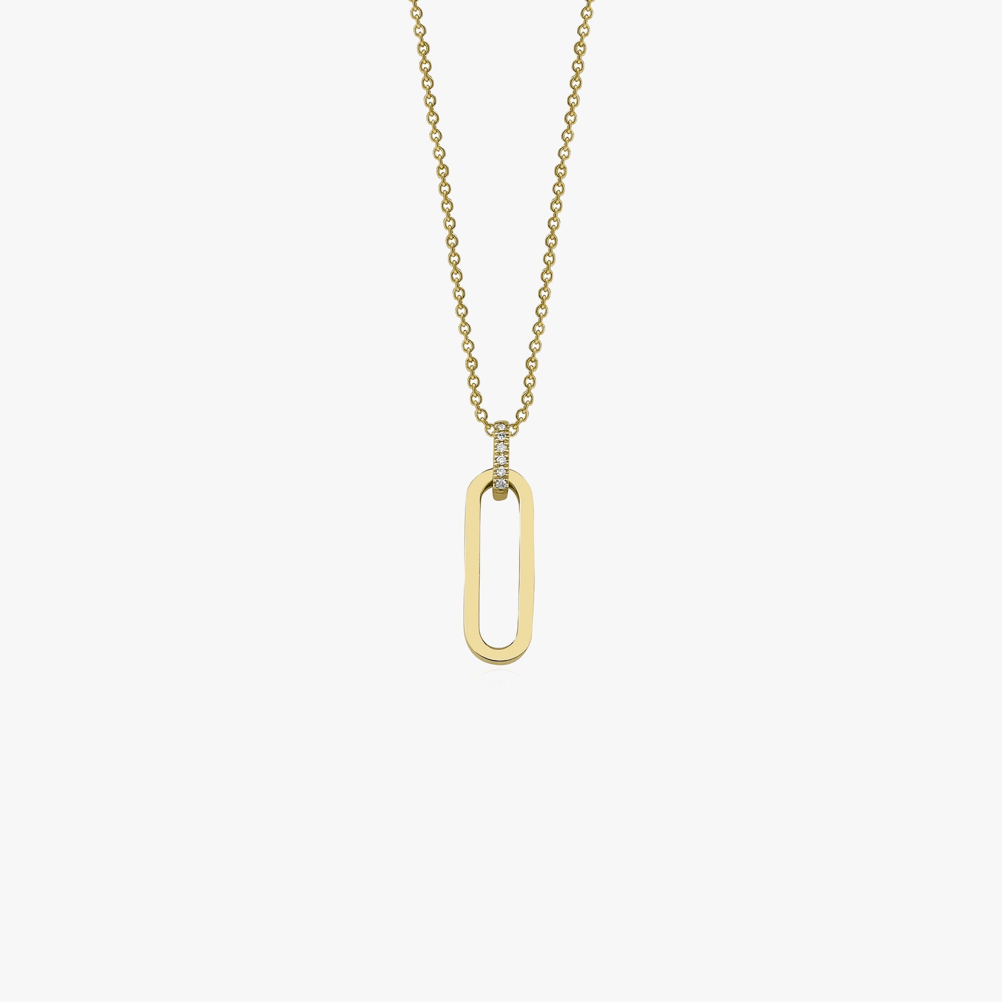 Open Link Necklace Available in 14K and 18K Gold