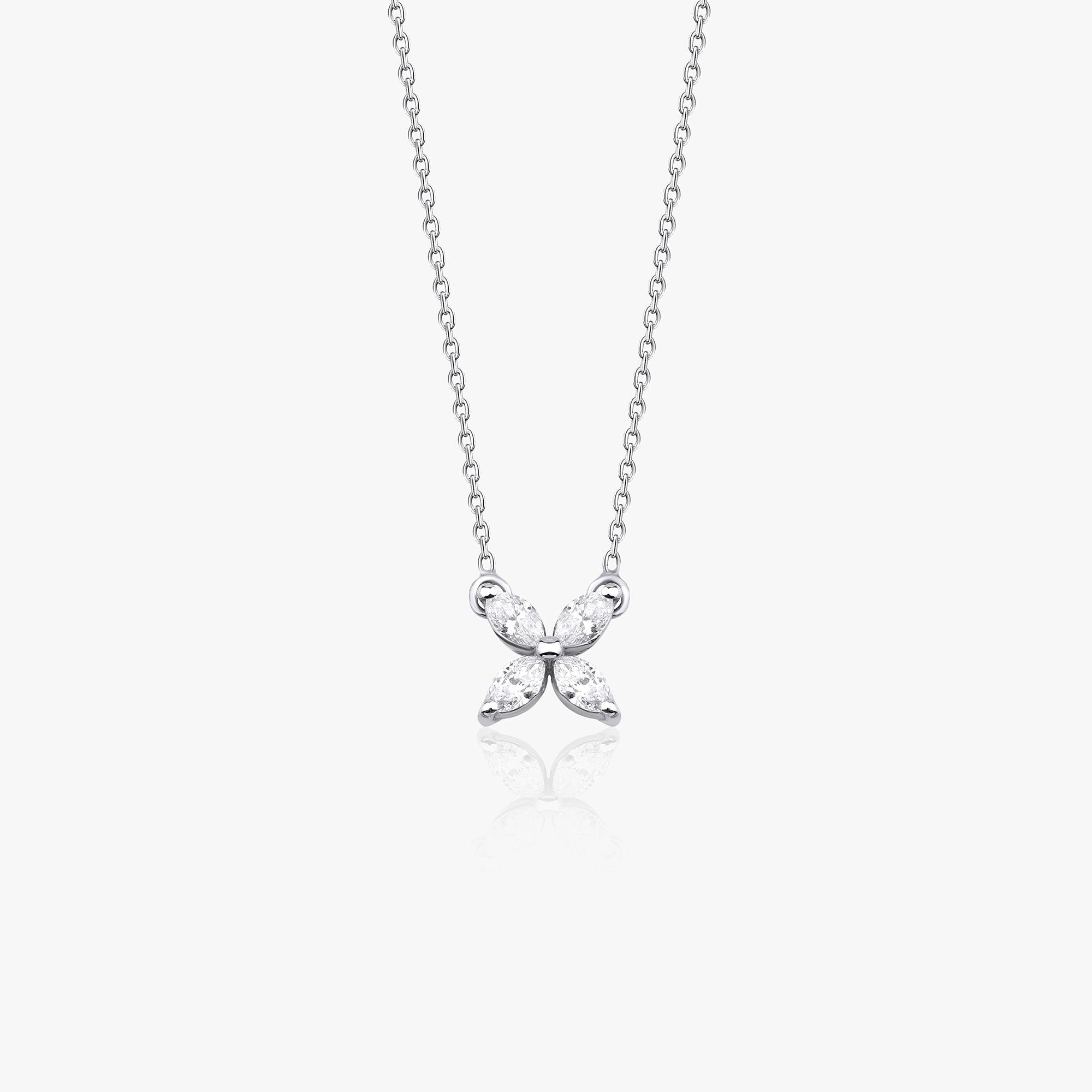 Marquise Diamond Necklace Available in 14K and 18K Gold