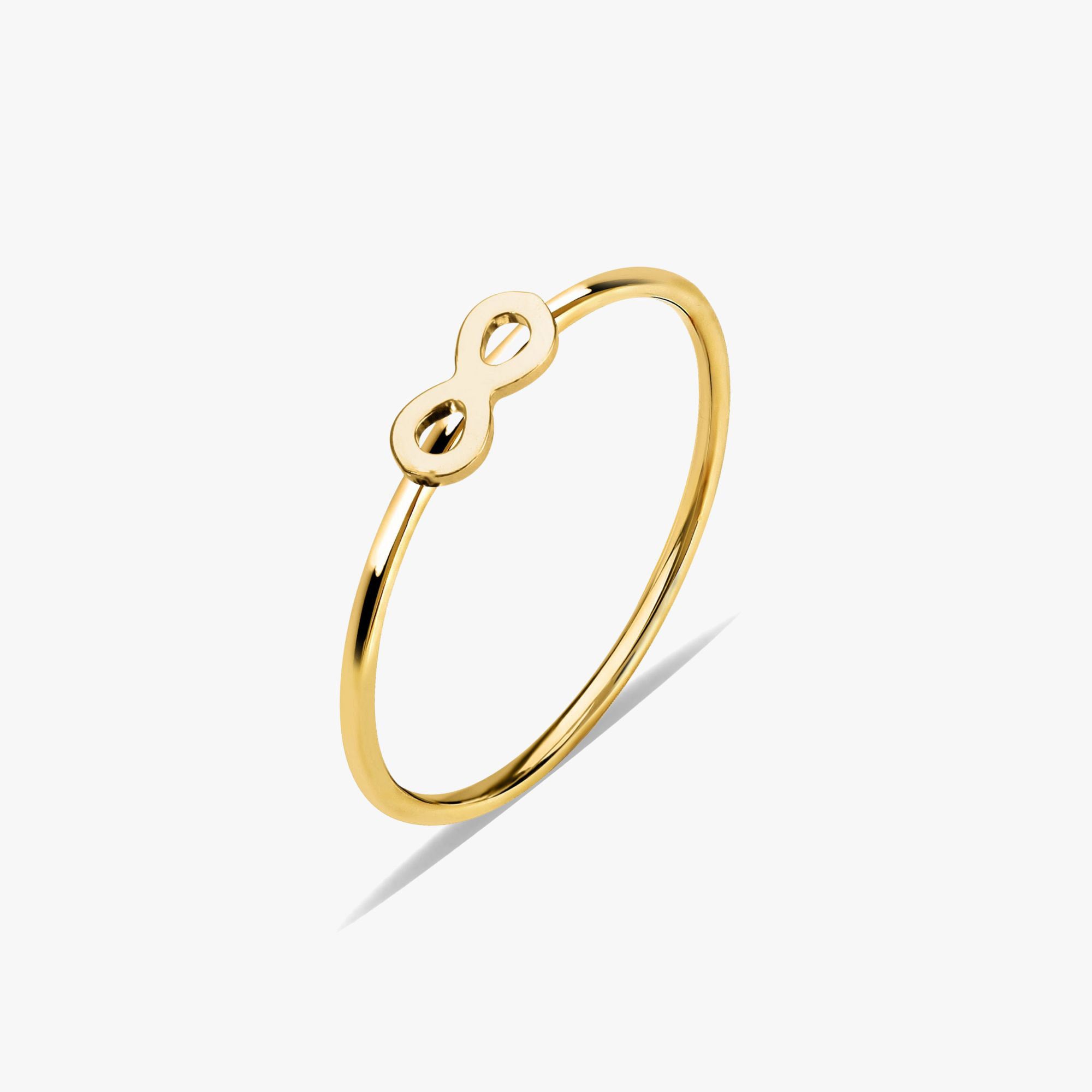 Mini Infinity Ring in 14K Gold