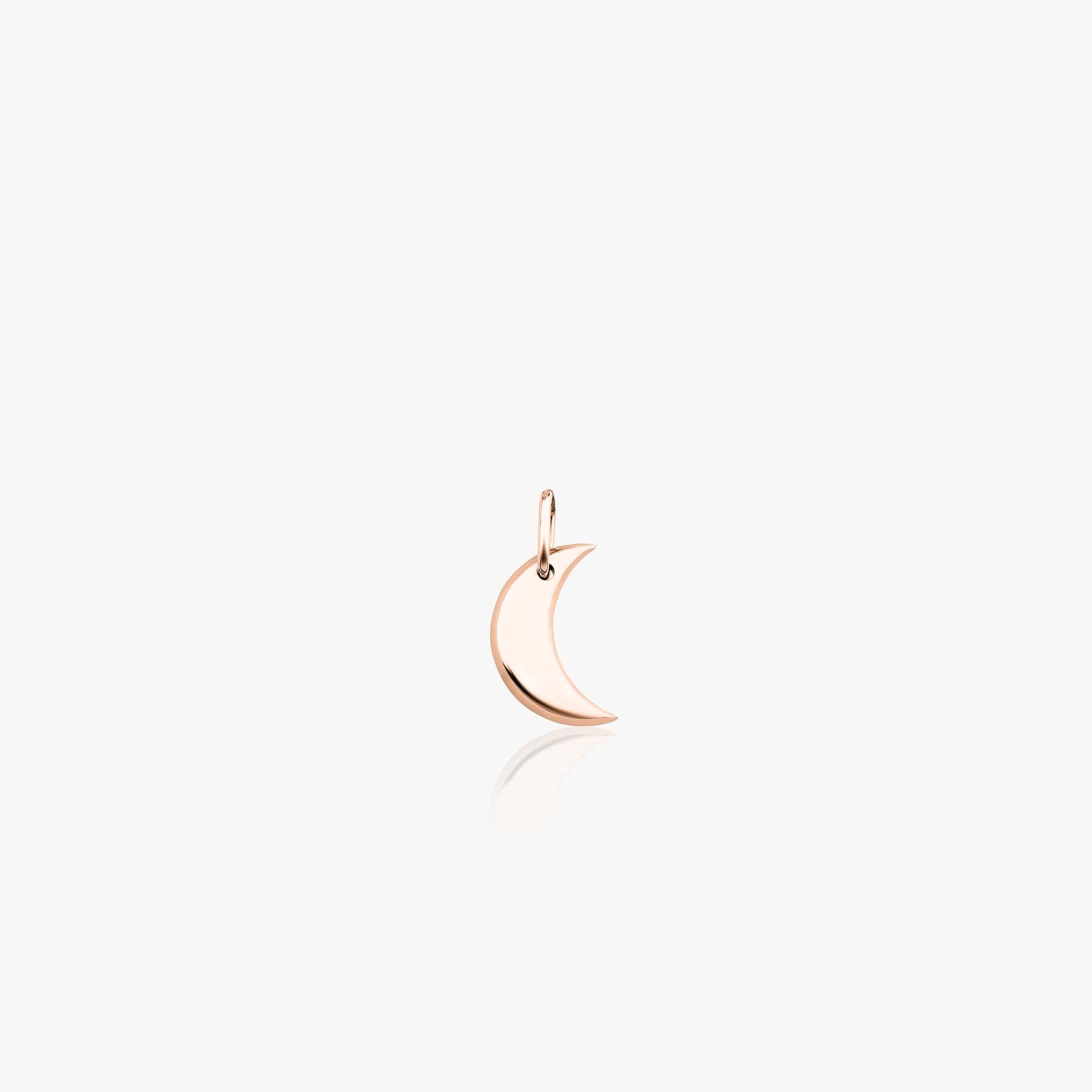 Mini Crescent Pendant in 14K Gold