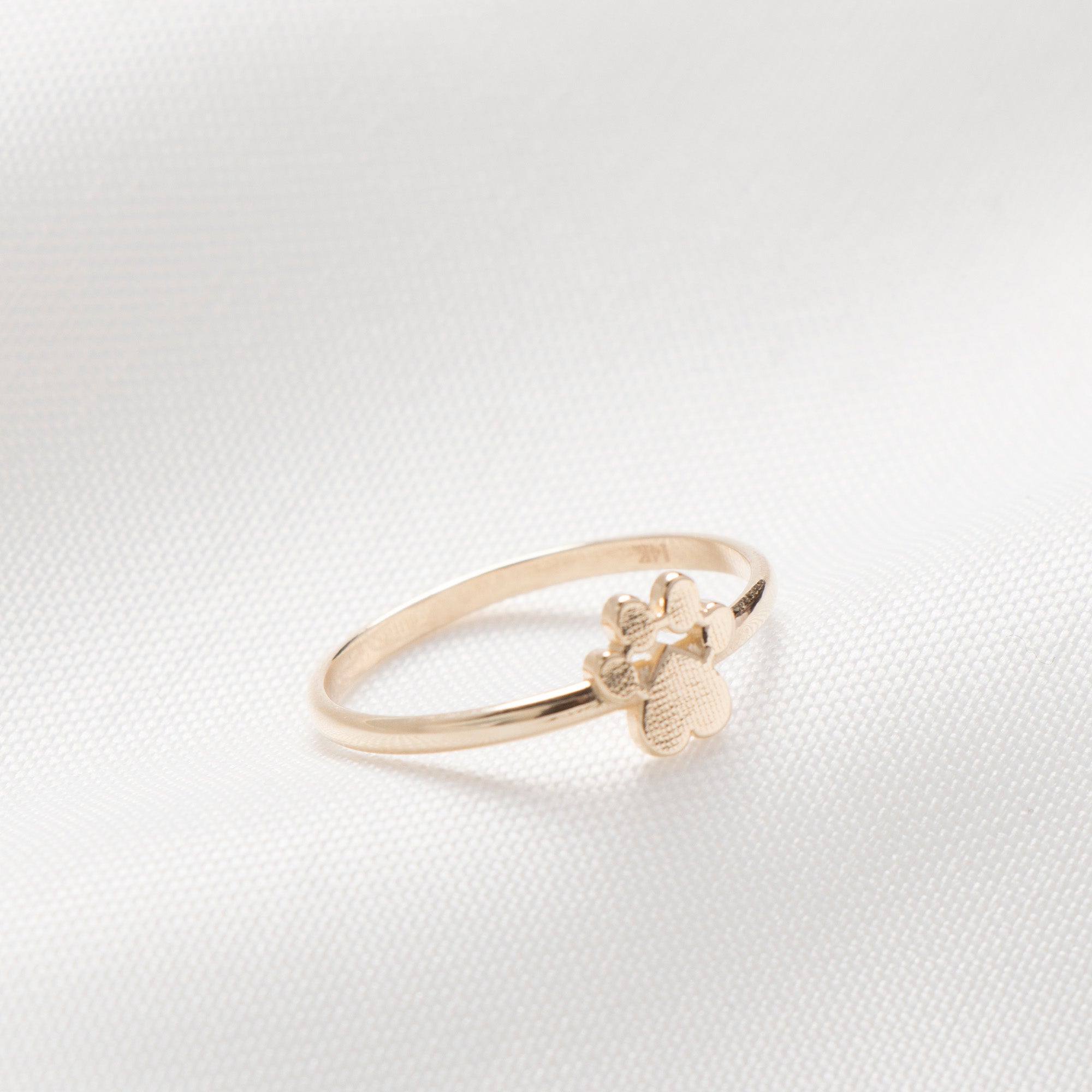 Golden Paw Ring in 14K Gold