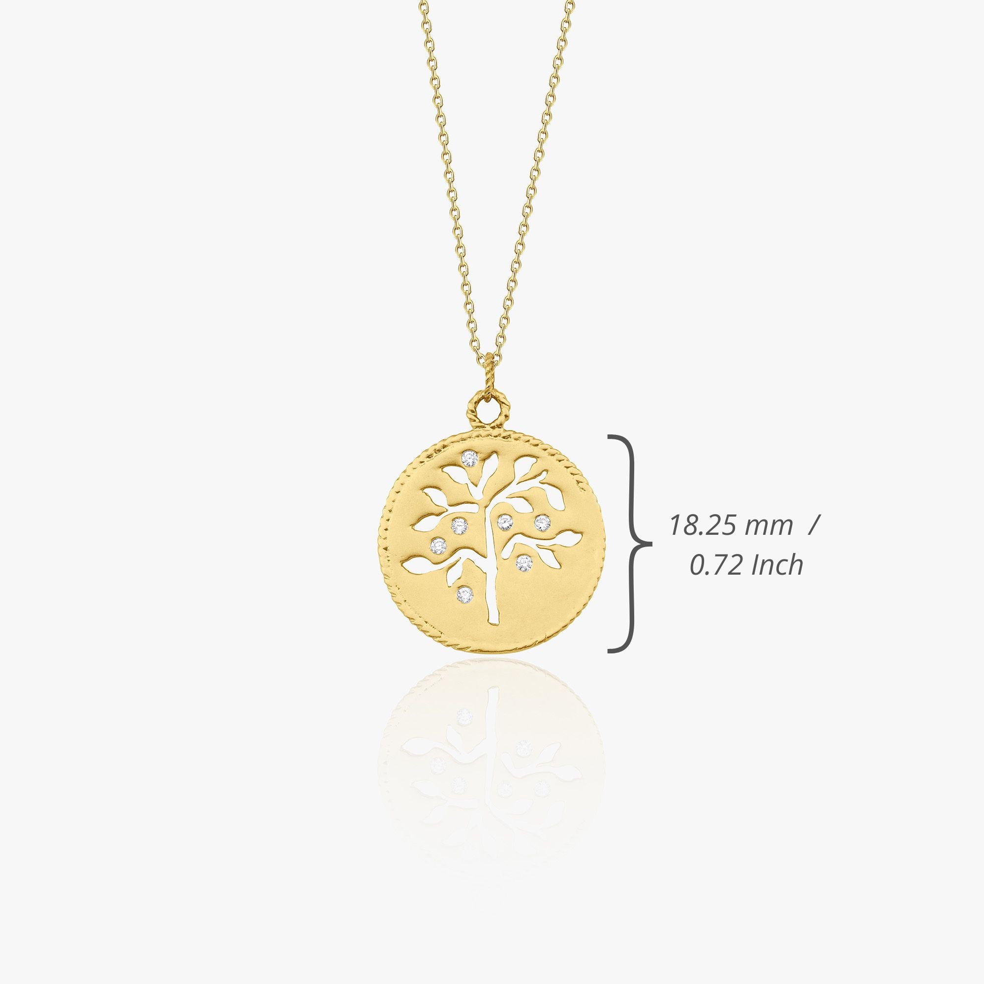 Diamond Antique Tree Of Life Necklace