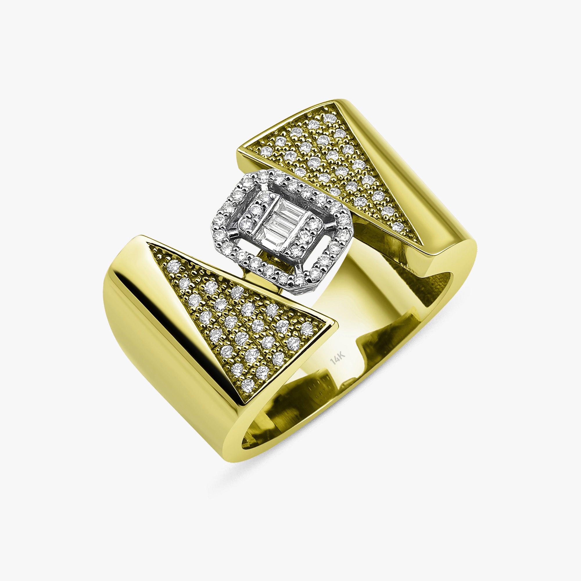 Diamond Contemporary Ring in 14K Gold