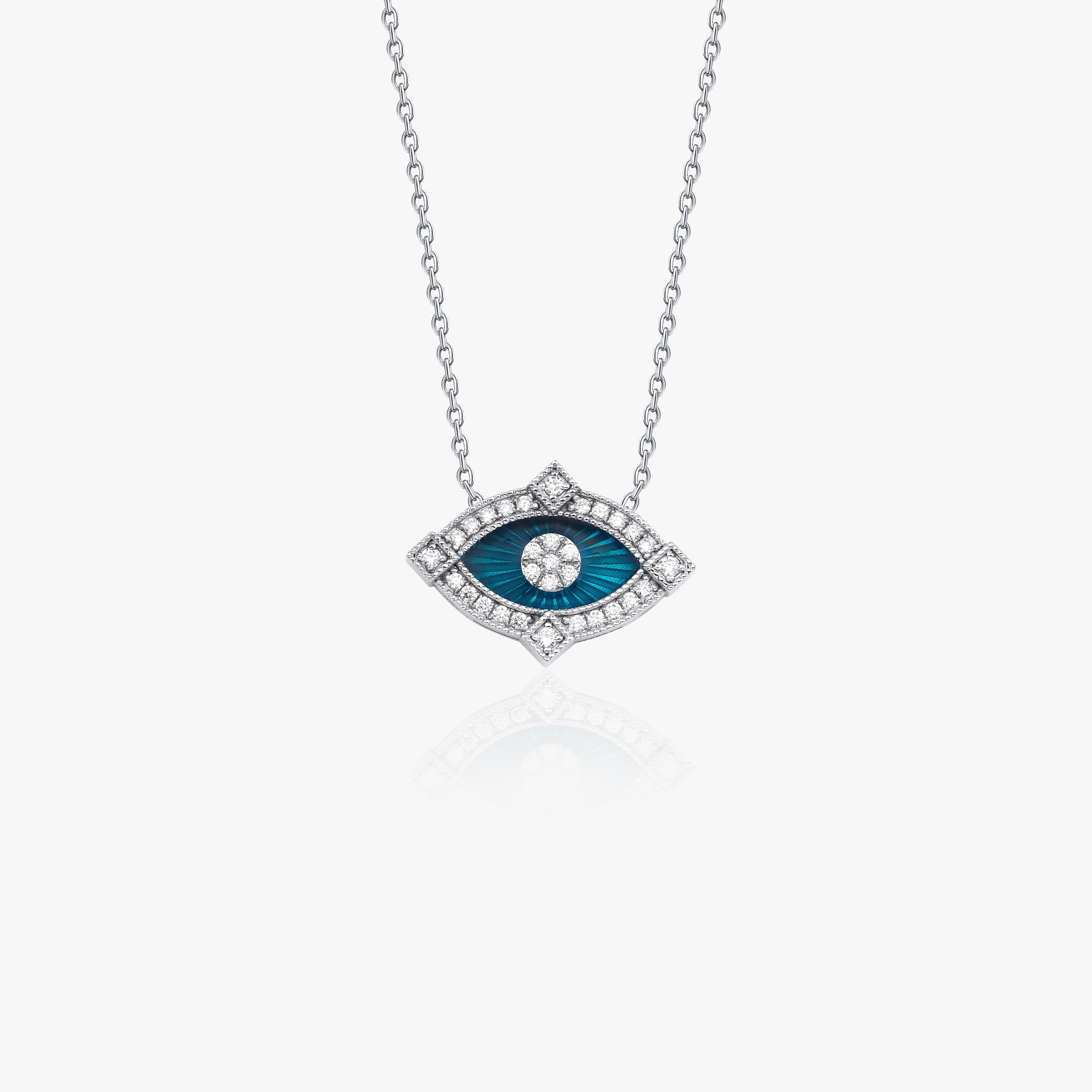 Diamond Evil Eye Necklace