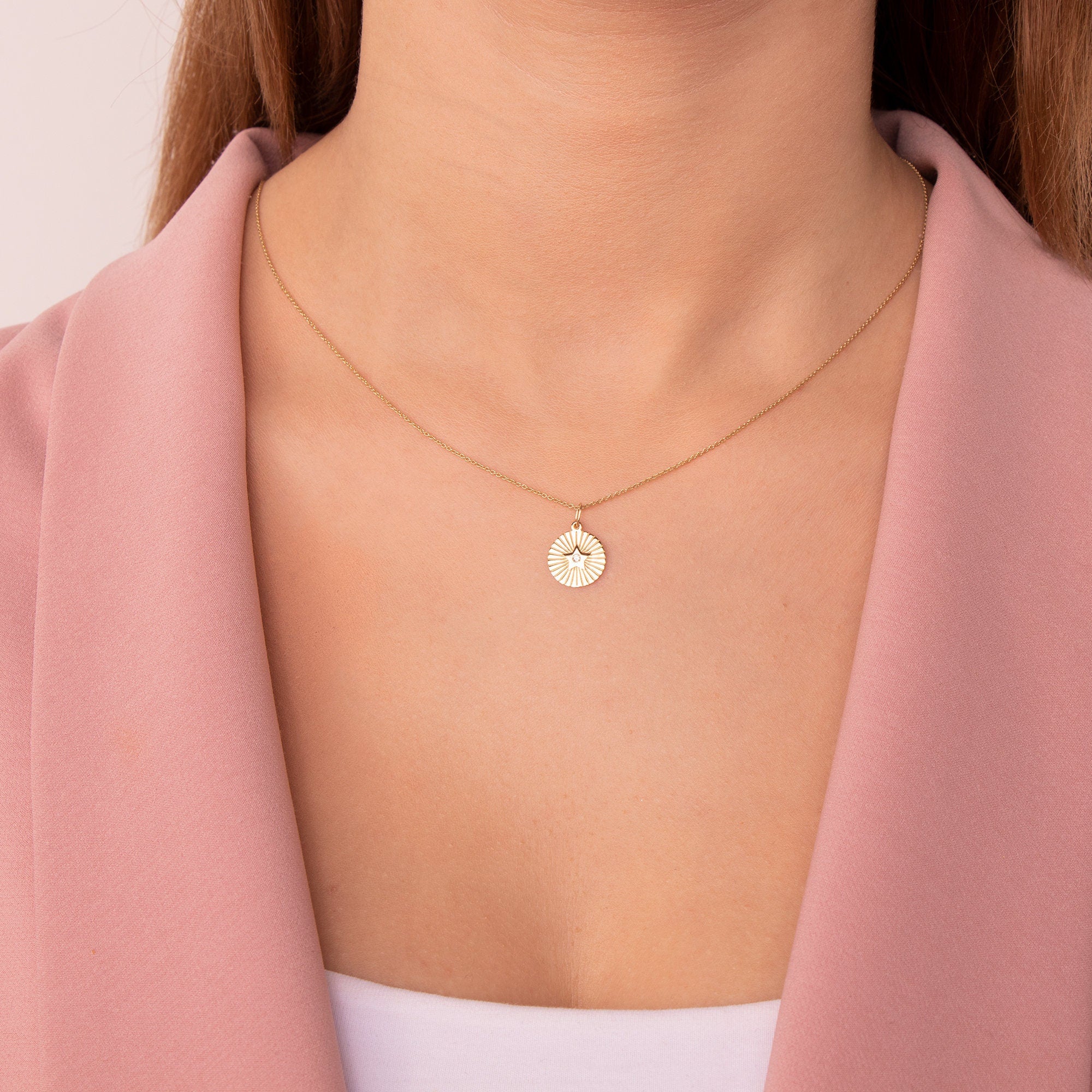 Diamond Star Pendant Necklace