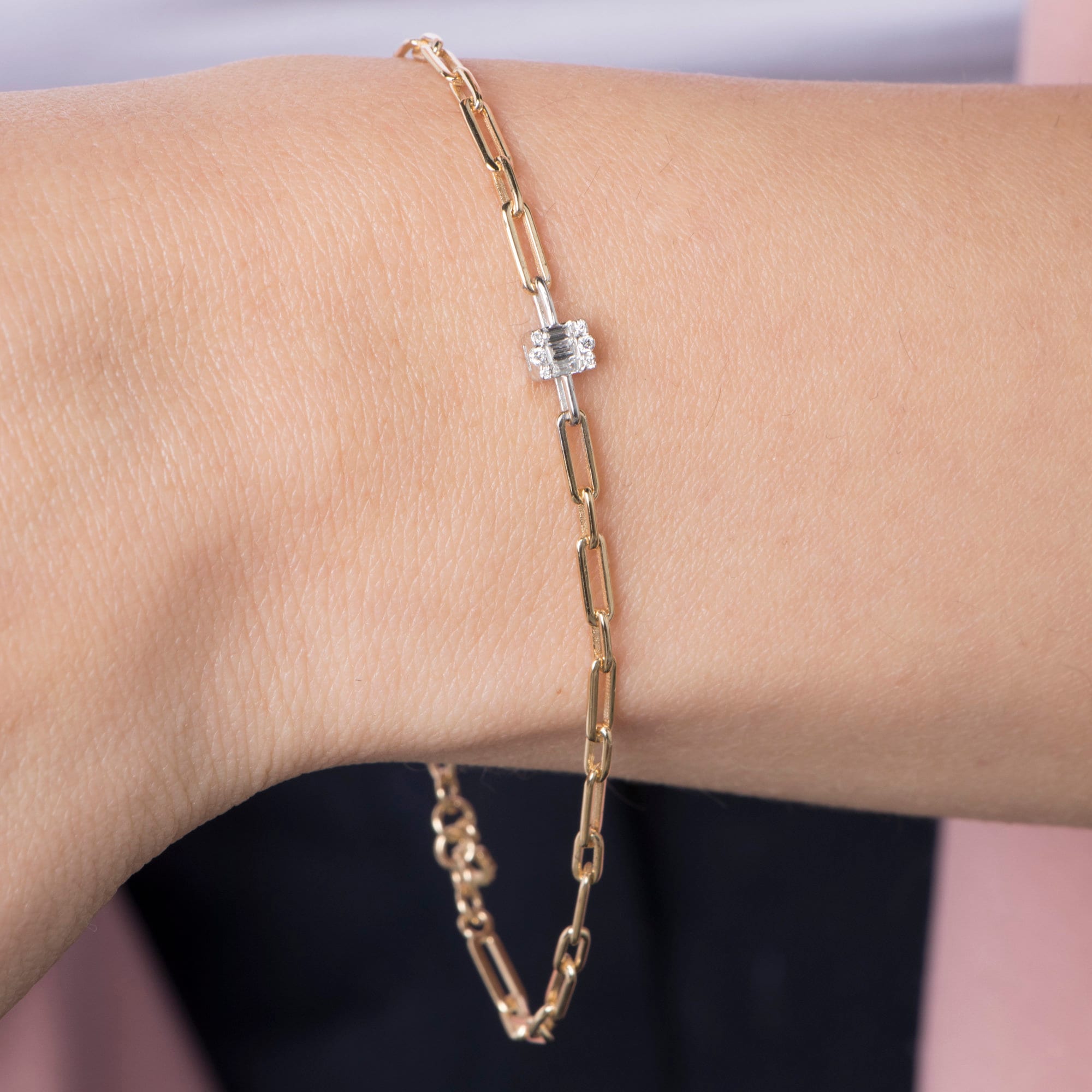 Diamond Pave Bracelets in 14K Gold