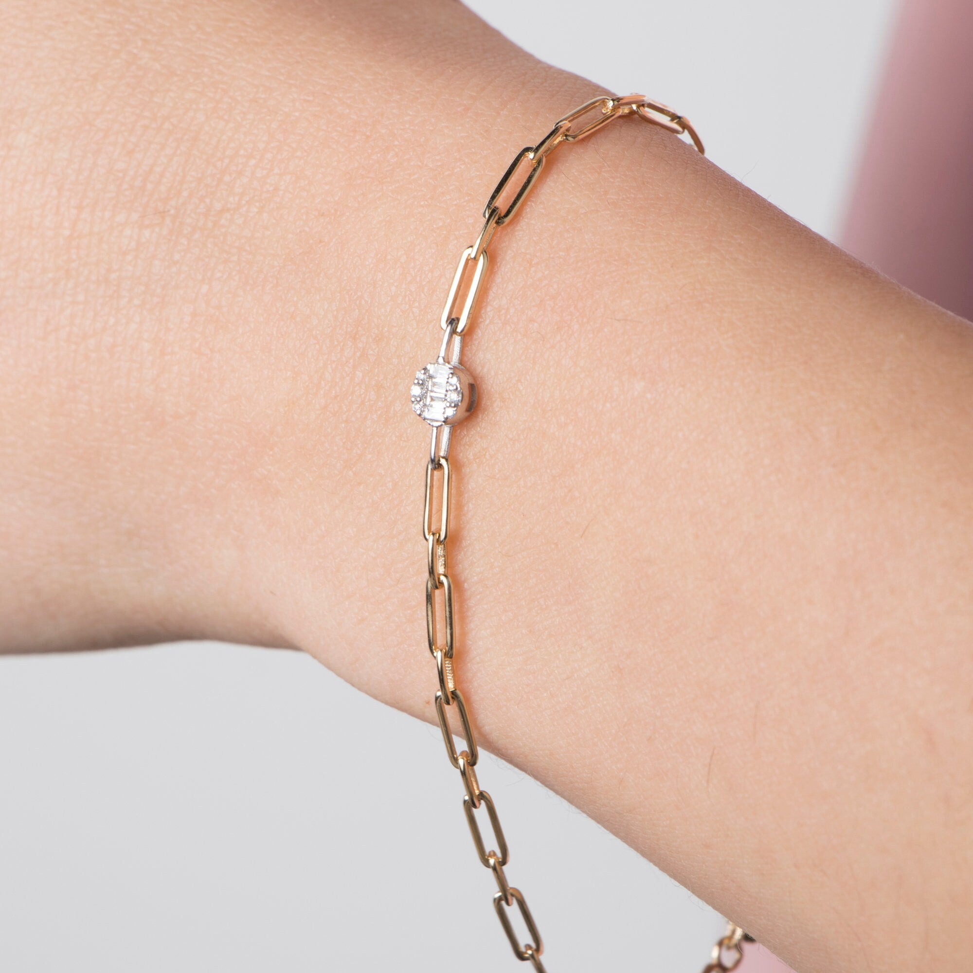 Diamond Pave Bracelets in 14K Gold