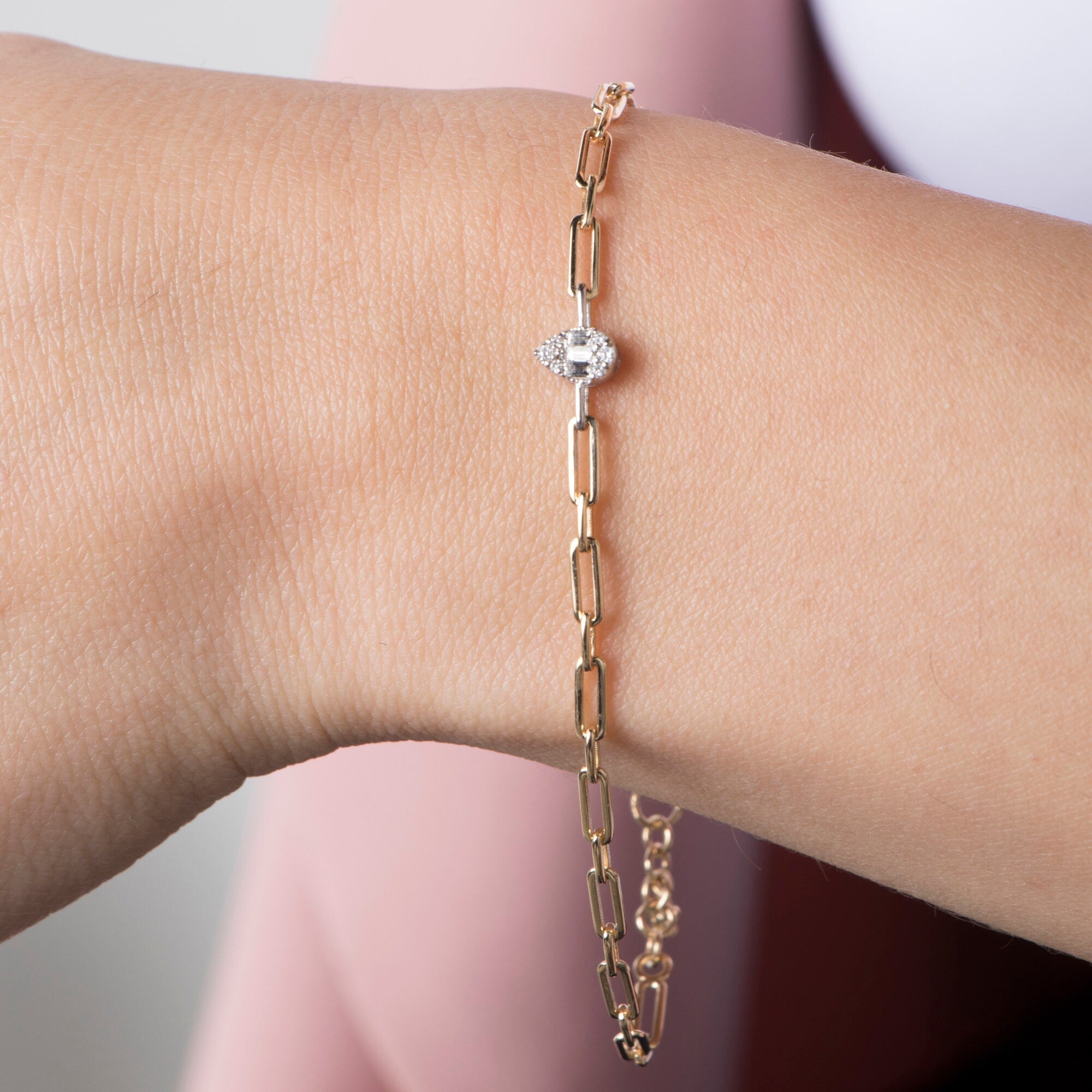 Diamond Pave Bracelets in 14K Gold