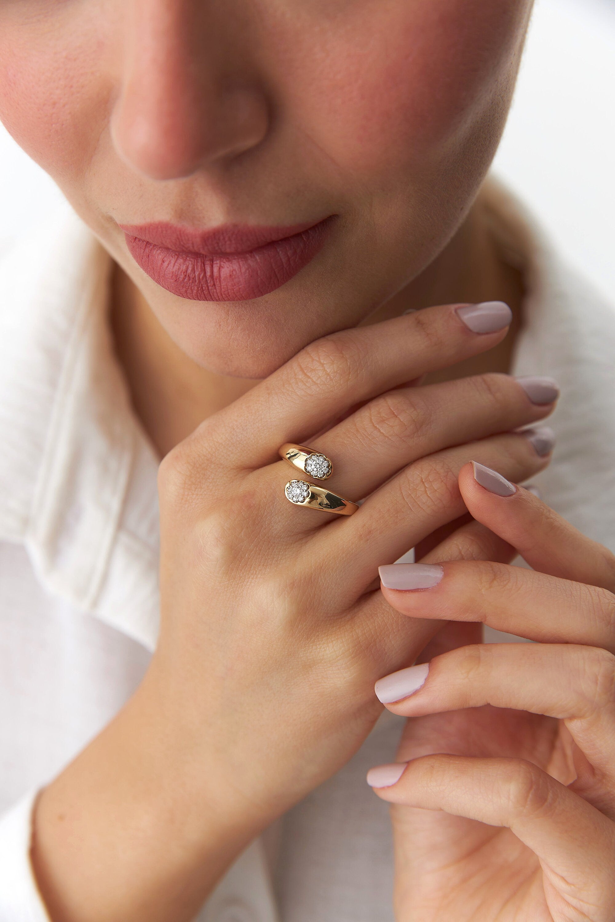 14K Gold Diamond Ring / HARMONY