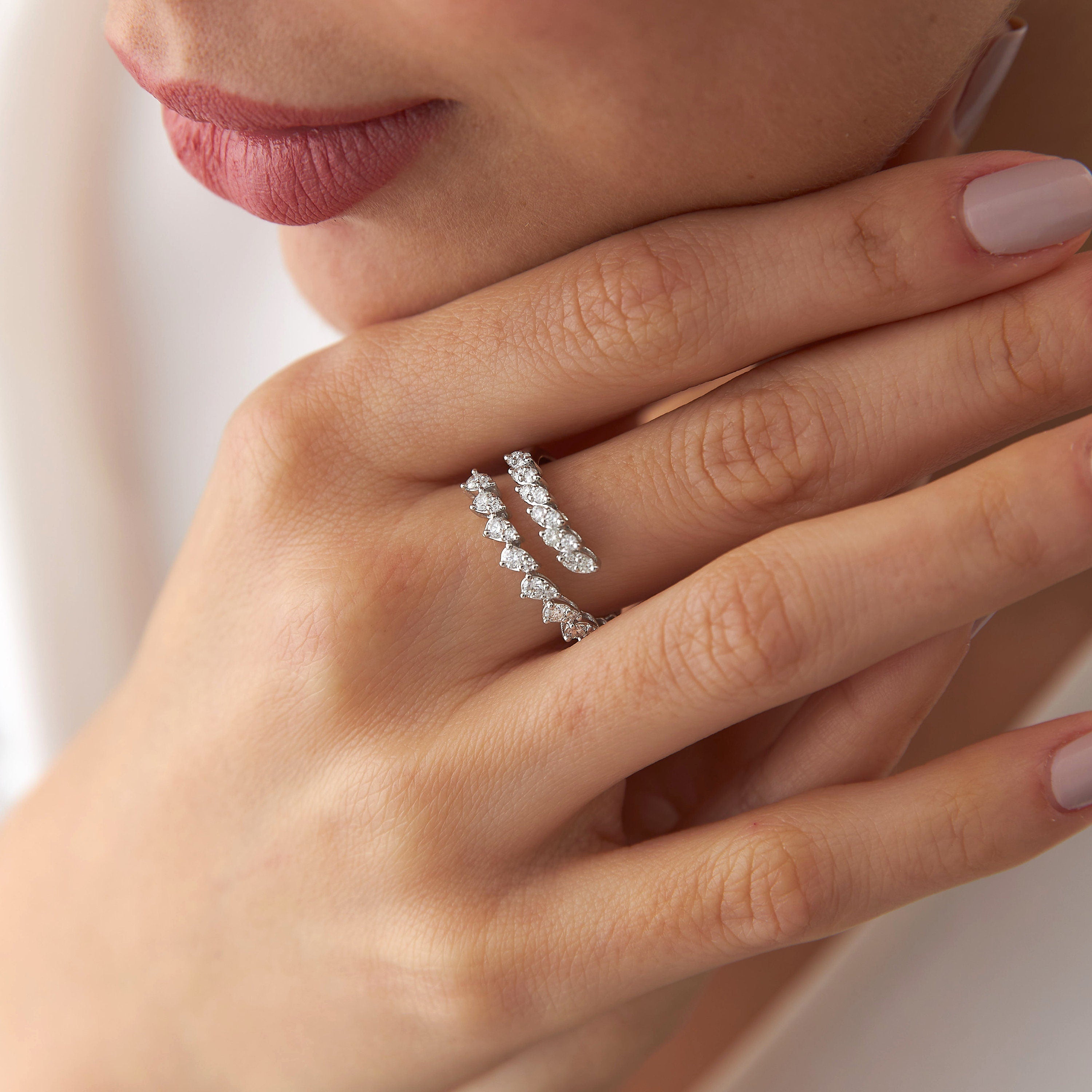 Diamond Wrap Ring in 14K Gold