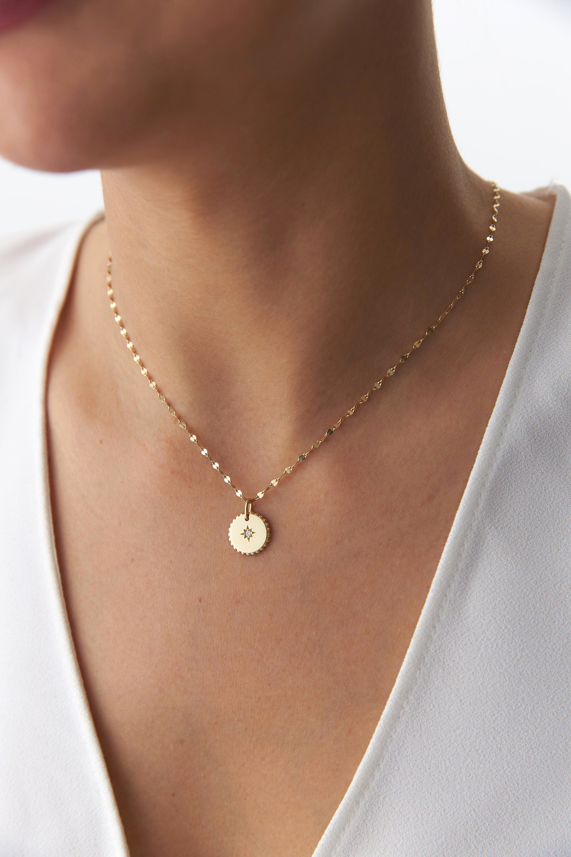 Diamond North Star Pendant Necklace