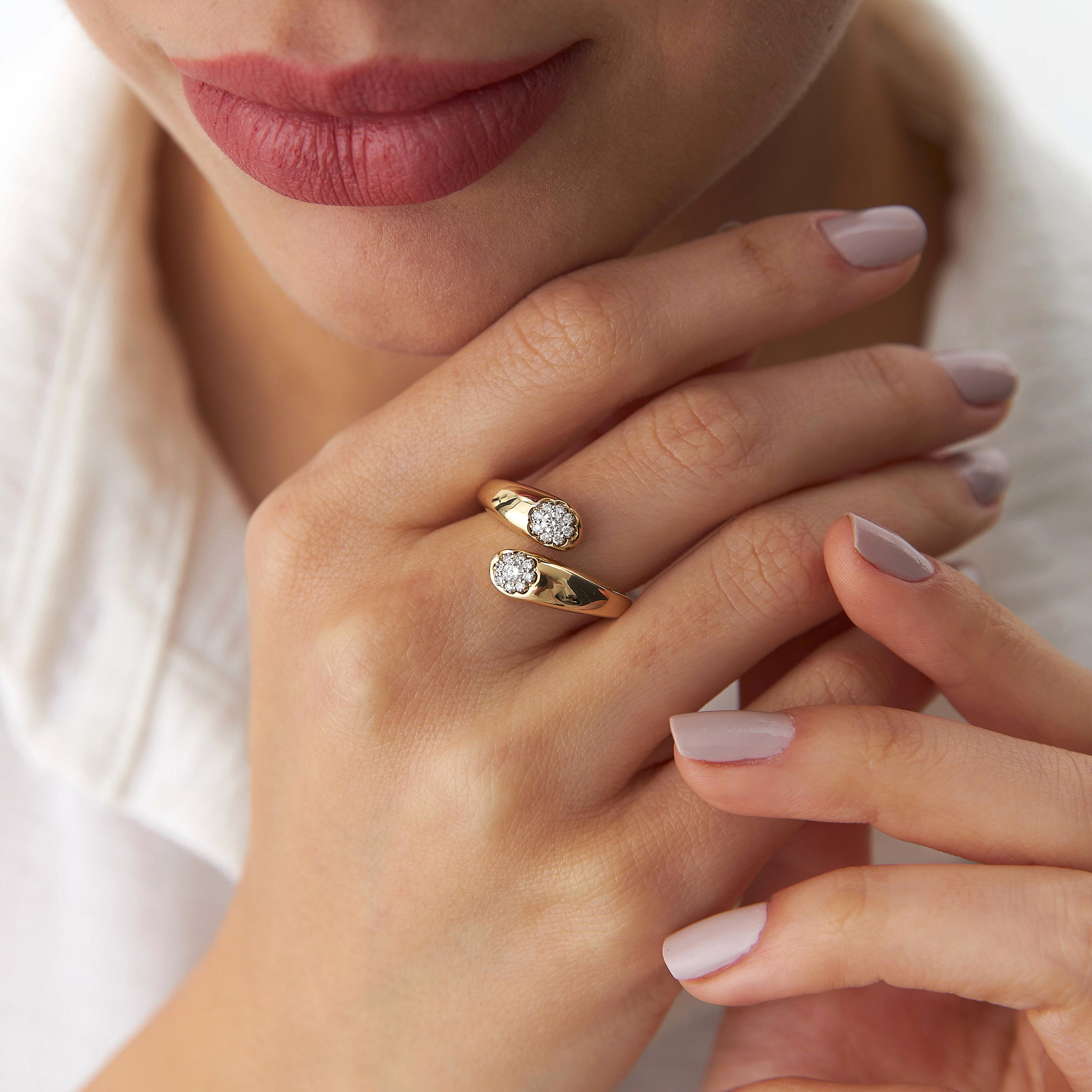 14K Gold Diamond Ring / HARMONY