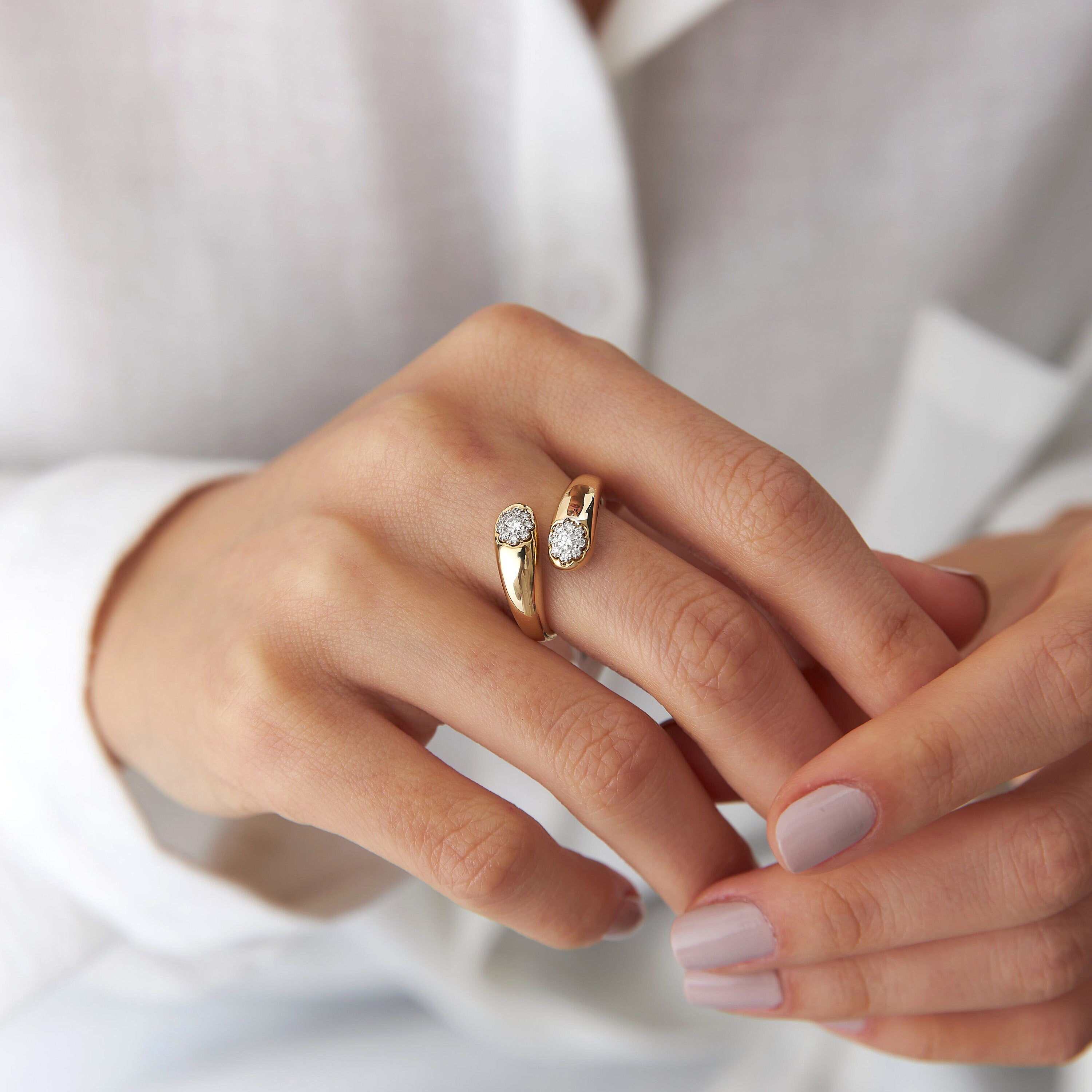 14K Gold Diamond Ring / HARMONY